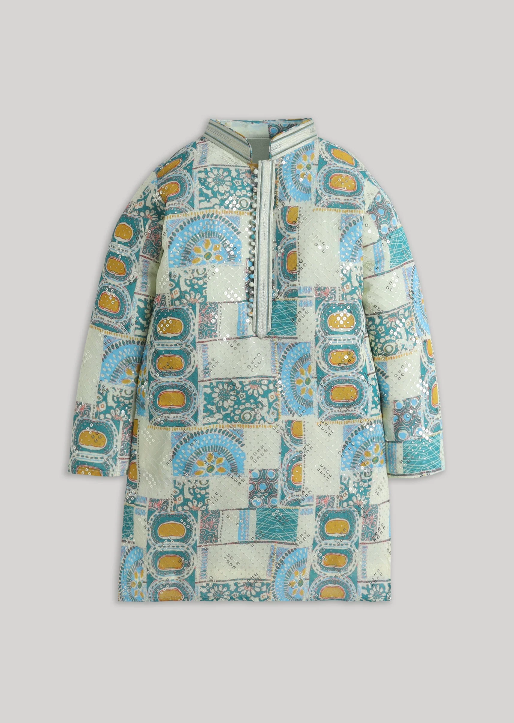 A Pastel Abstract Sequin Kurtaa Sets - Image 2