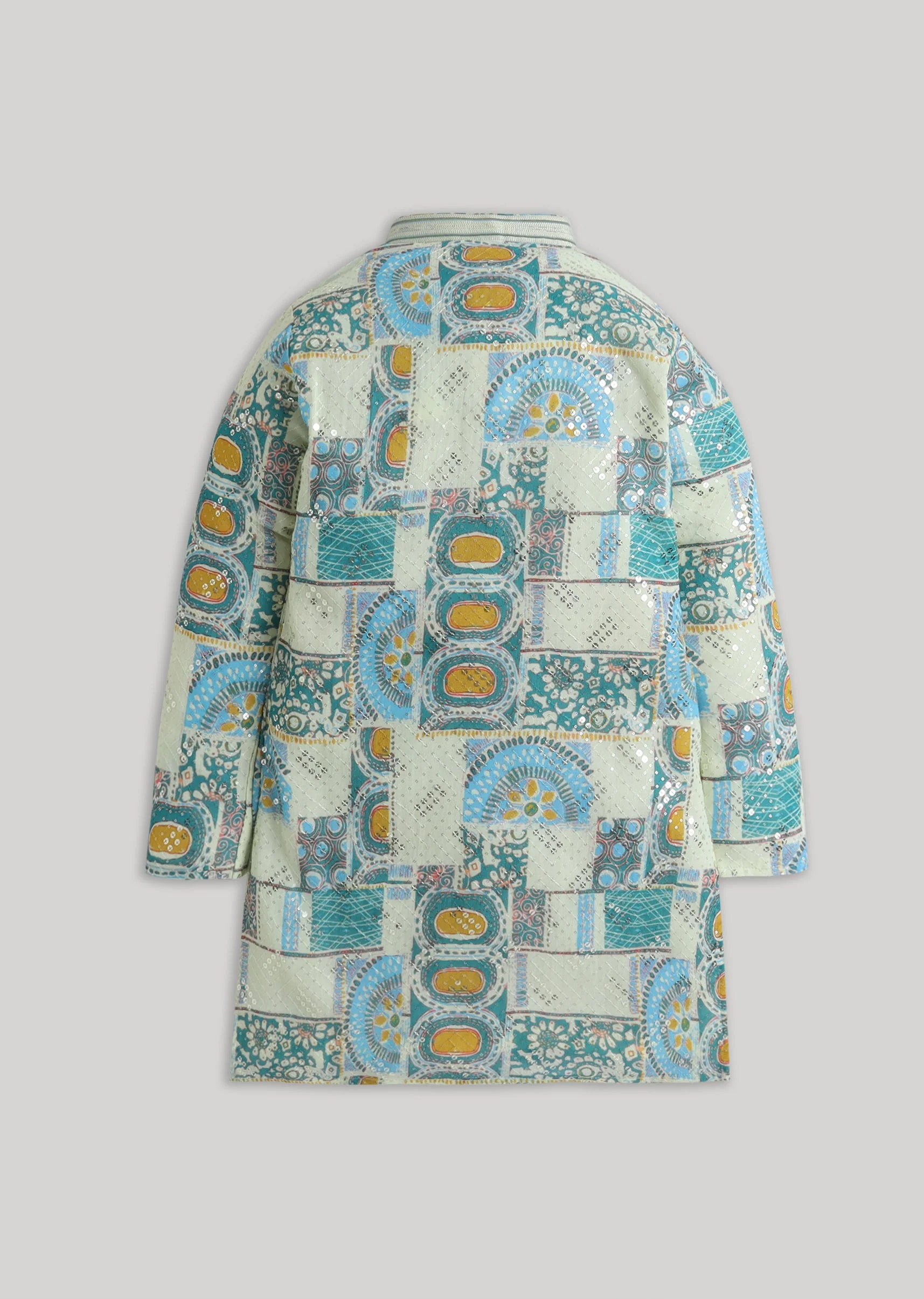 A Pastel Abstract Sequin Kurtaa Sets - Image 3