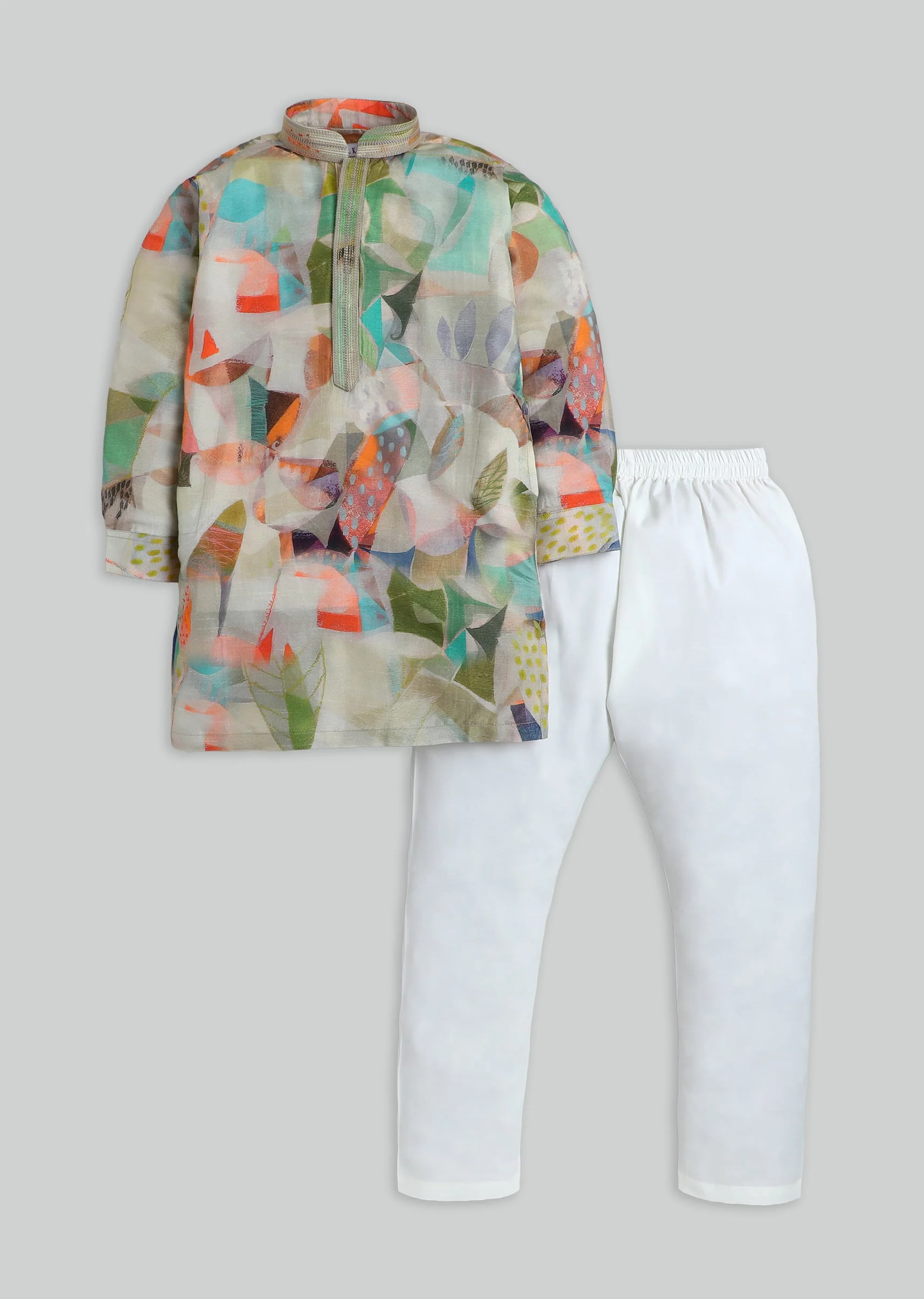 Abstract Printed Kurta Set