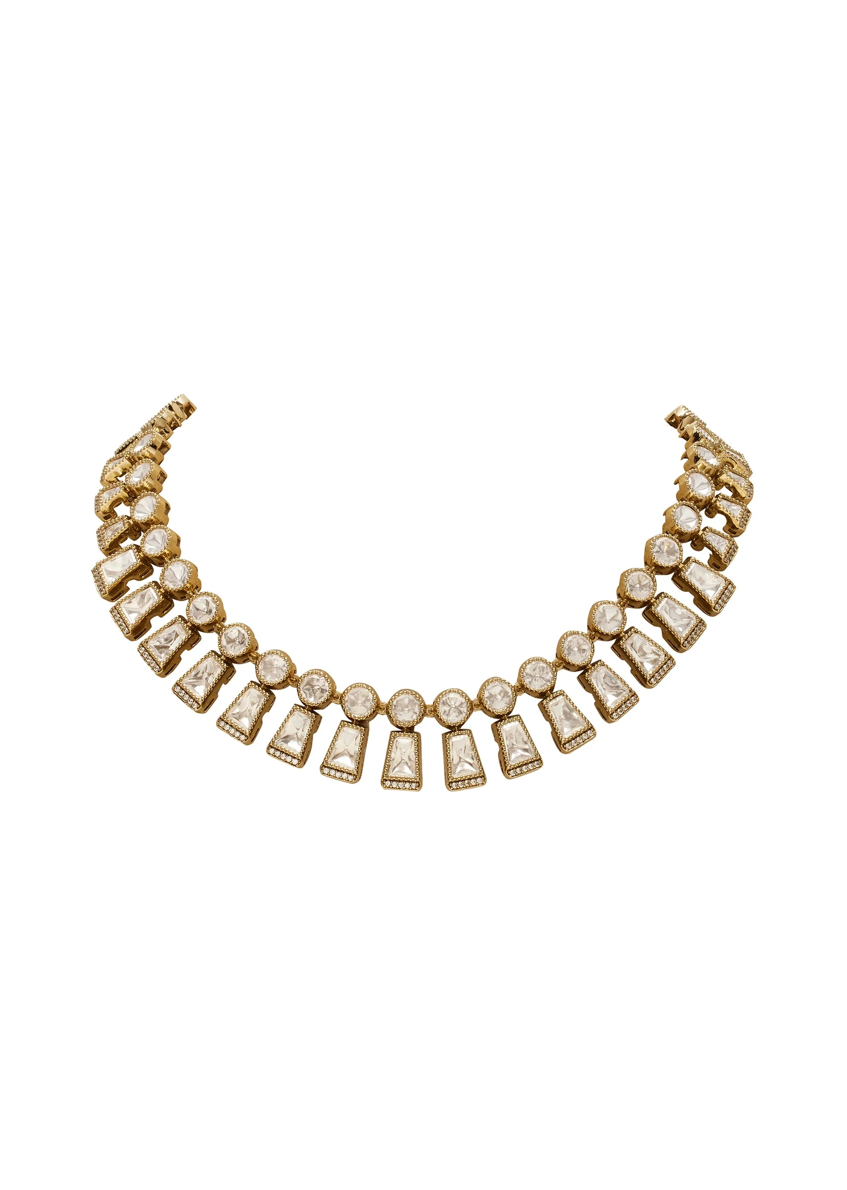 Antique Gold Heritage Necklace Set - Image 3