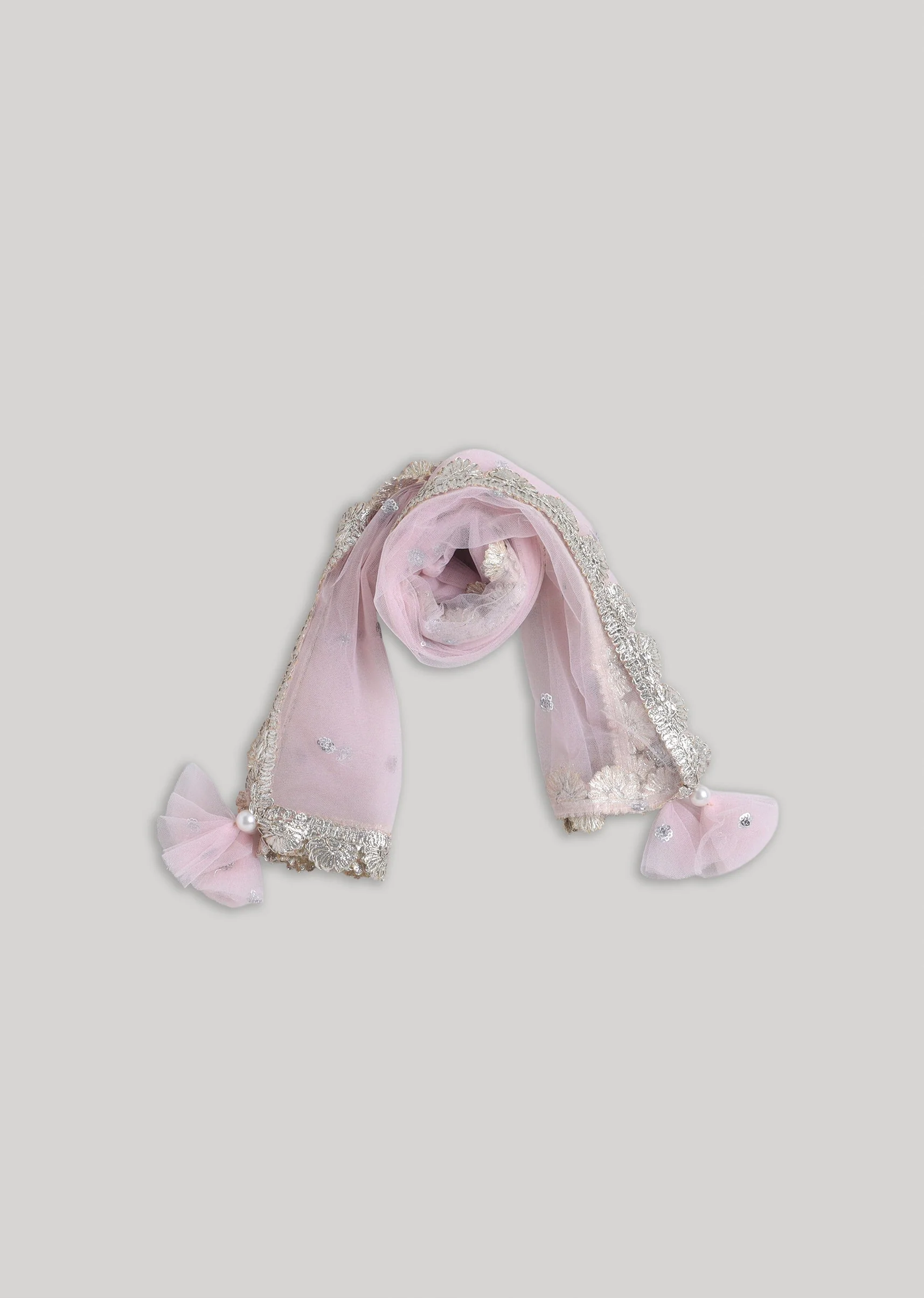 Baby Pink Embroidered Salwar Kameez Set with Dupatta - Image 7