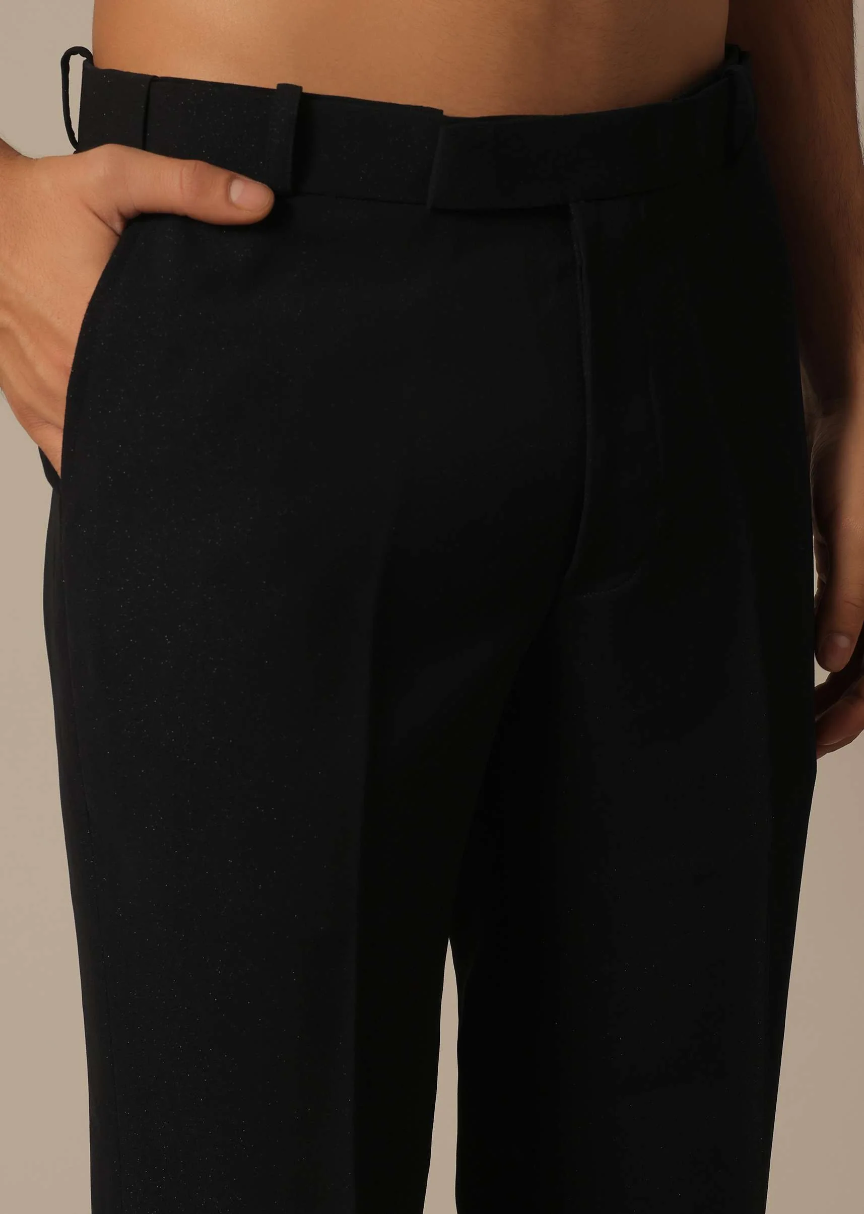 Black Blazer Set With Embroidered Detail - Image 15