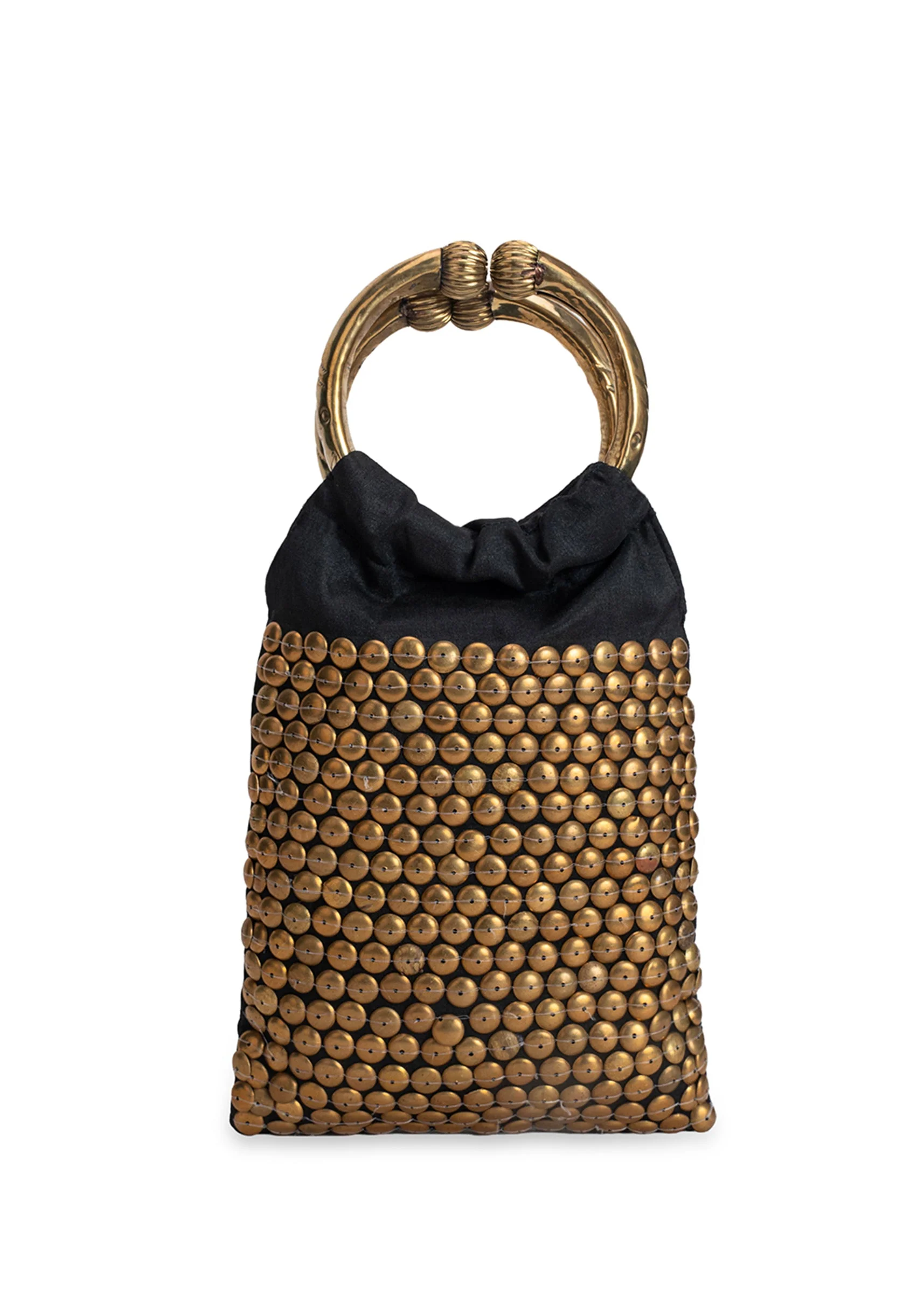 Black Brocade Handbag - Image 2