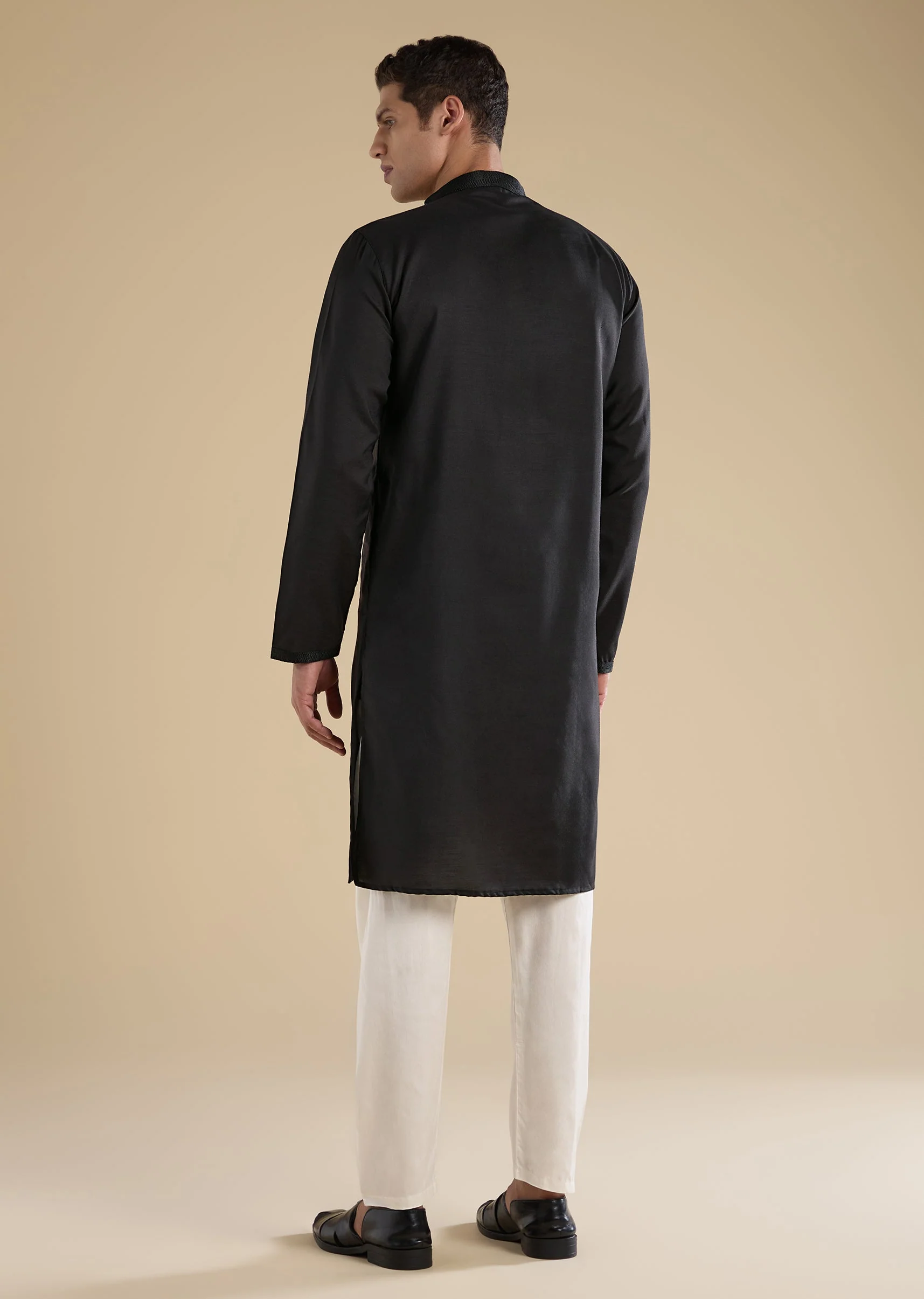 Black Casual Kurta Set - Image 5