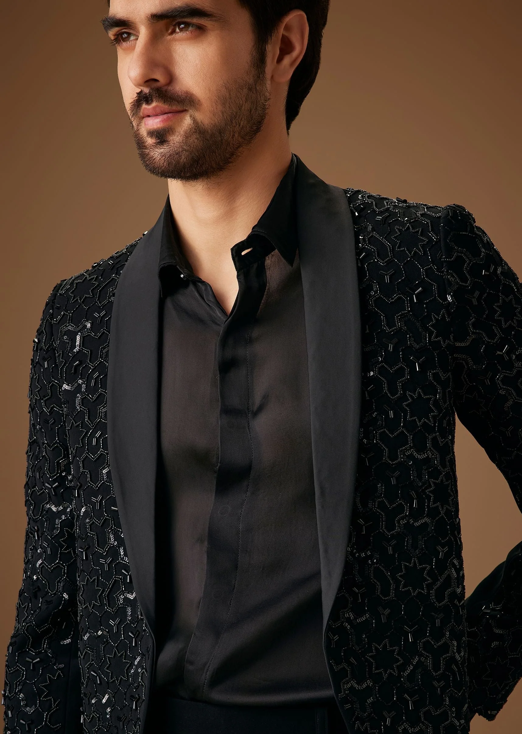 Black Cut Dana Work Tuxedo - Image 4