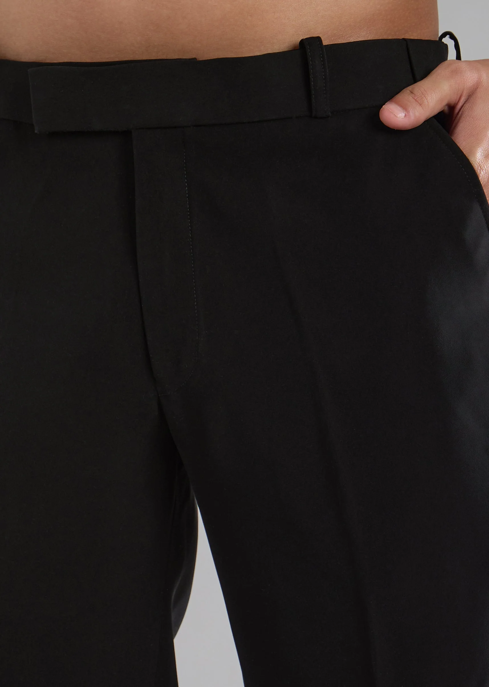 Black Cutdana Embellished Tuxedo Set - Image 8