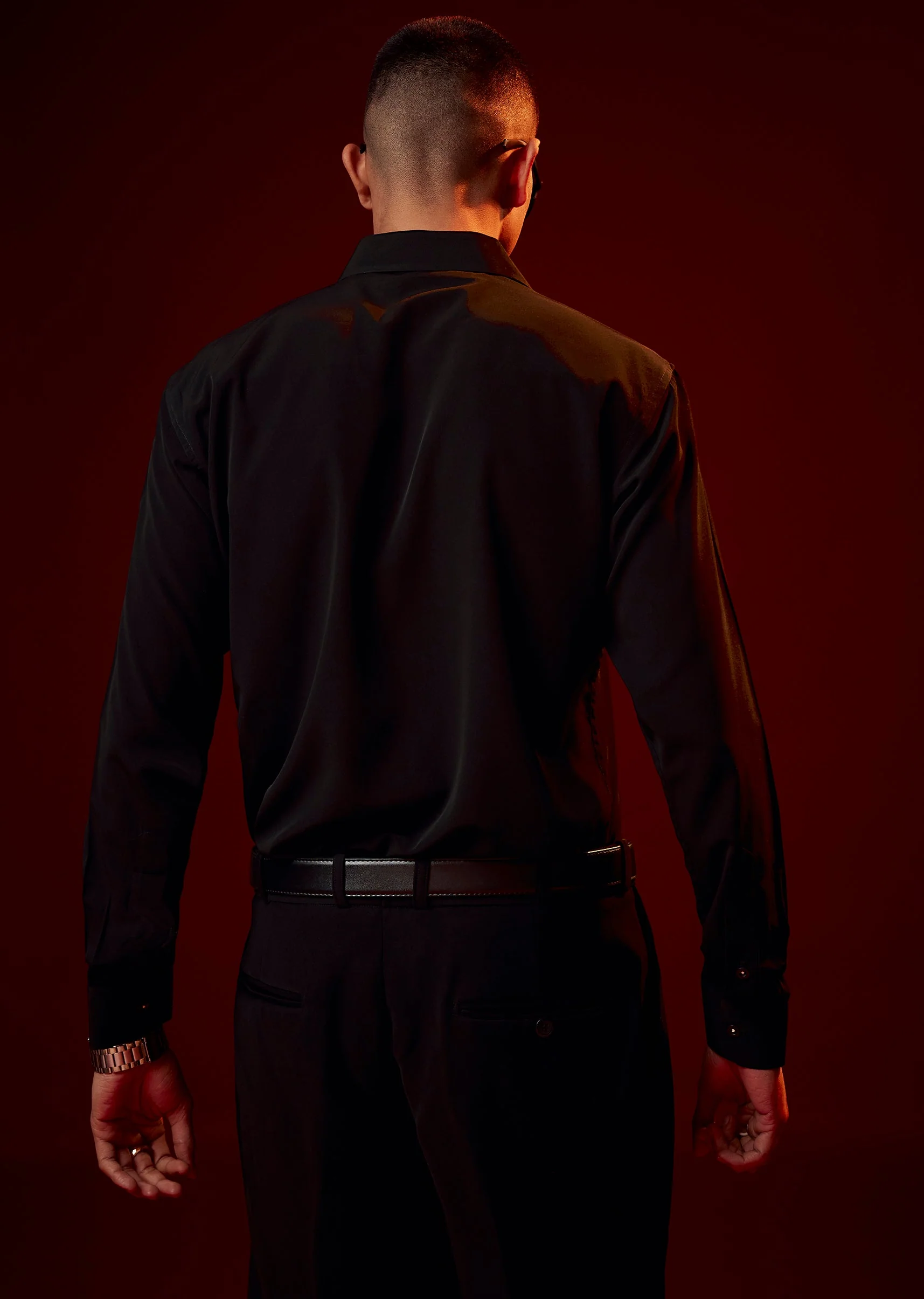 Black Embellished Festive Shirt - Image 5