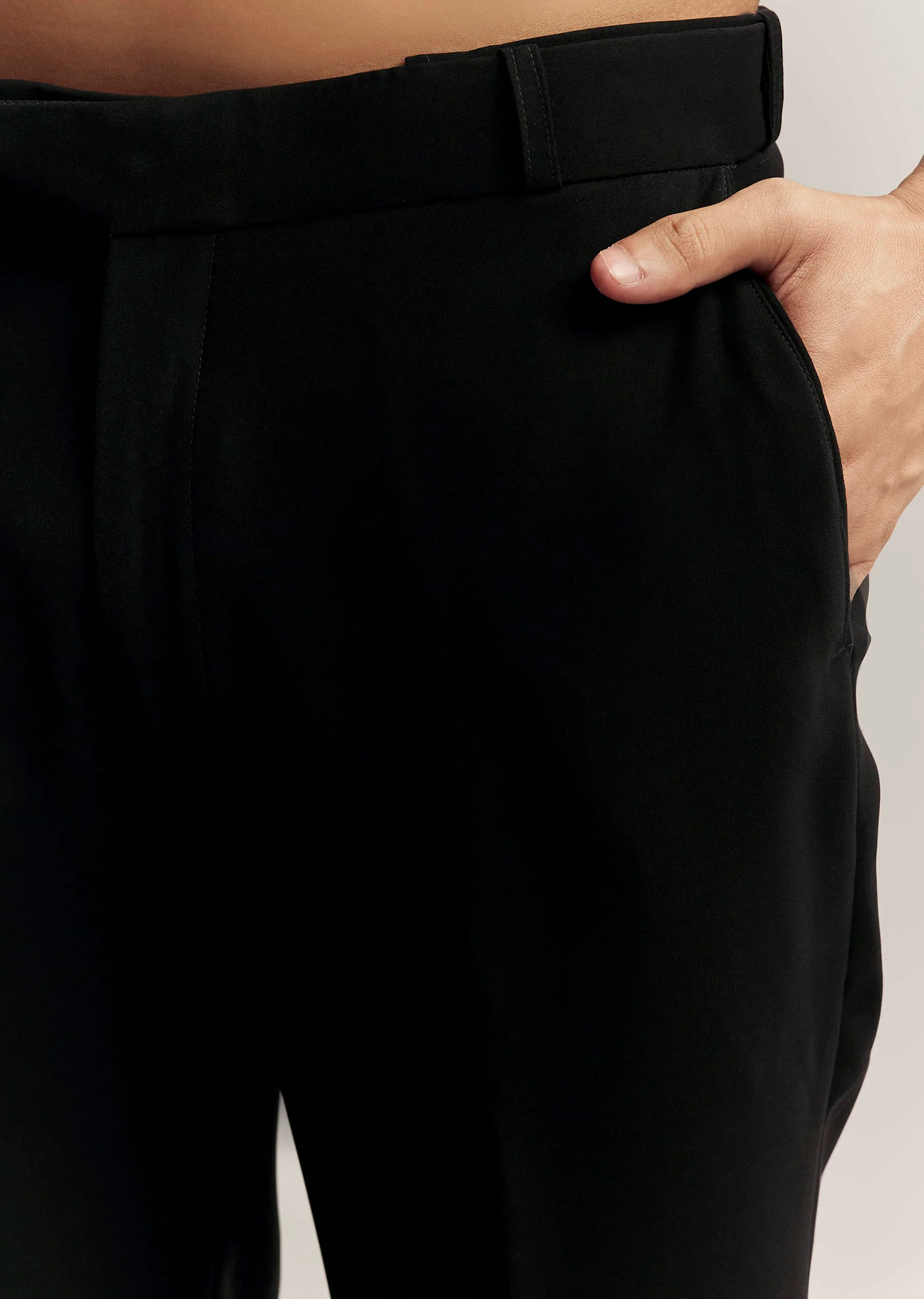 Black Imported Satin Organza Indo Western For Men With Zardosi Embroidery - Image 7