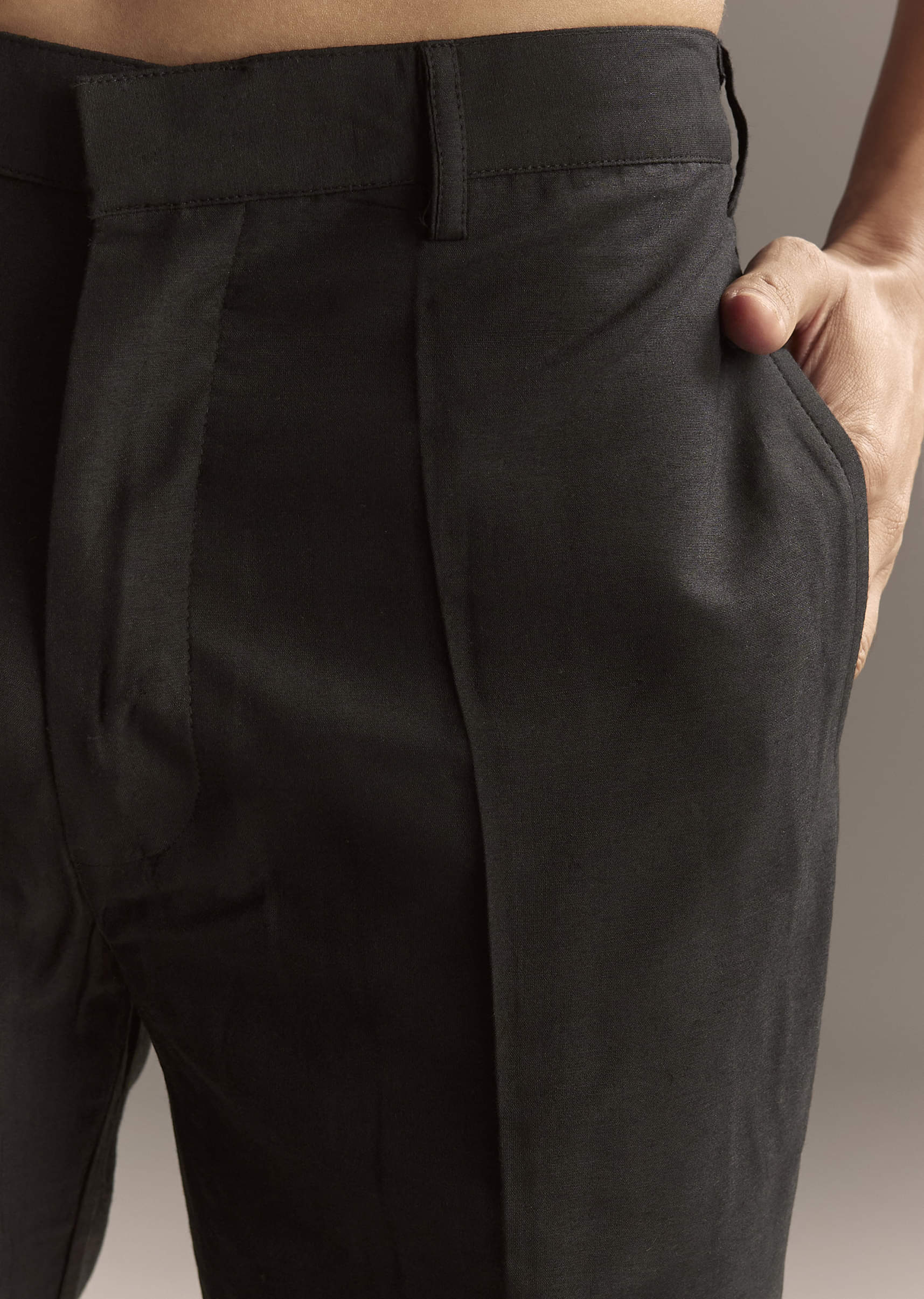 Black Indo Western Set For Men With Heavy Hand Embroidery - Image 6