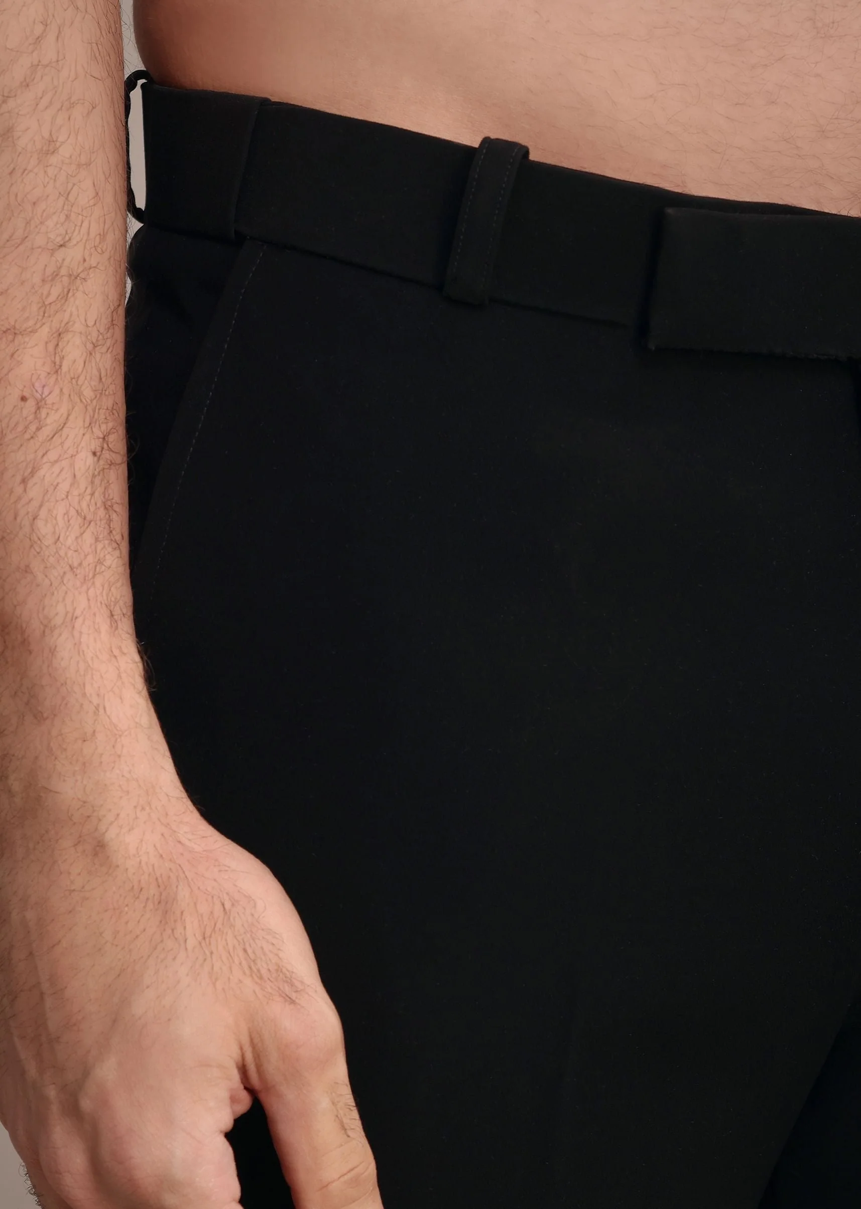 Black Indowestern Suit With Poth Work - Image 7