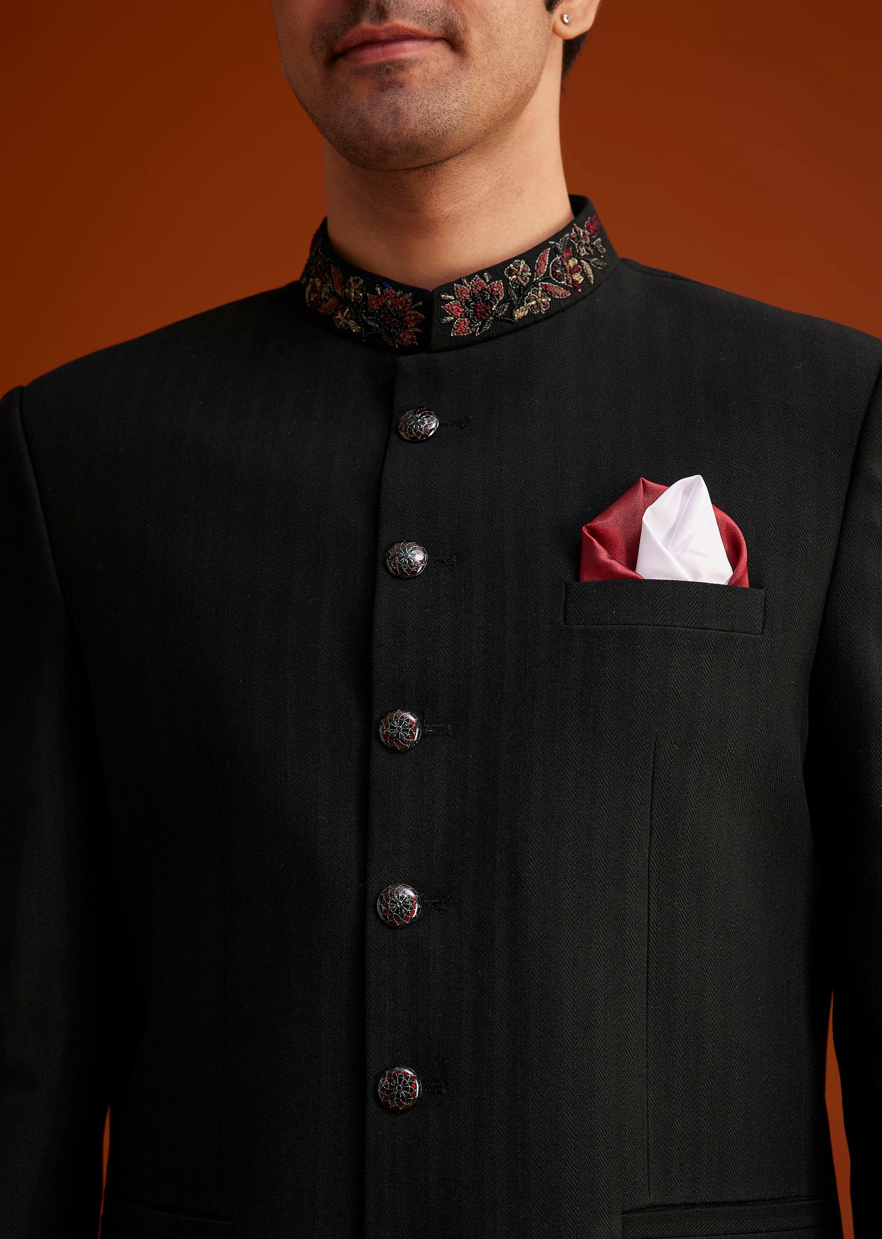 Black Jodhpuri Suit - Image 3