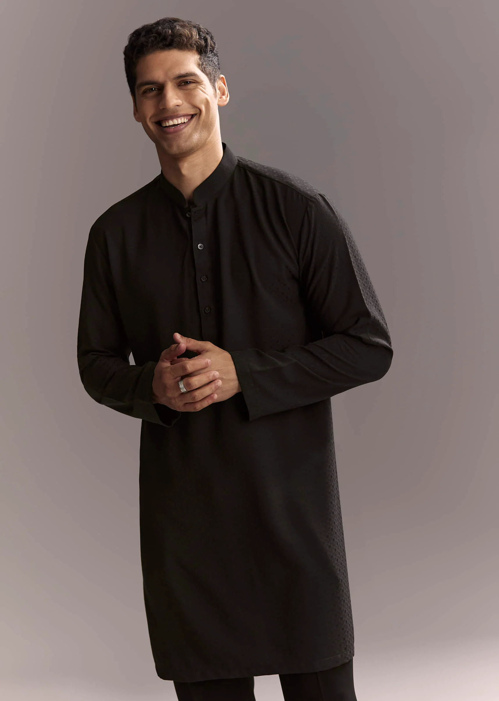 Black Jodhpuri Suit For Men With Hand Embroidery - Image 6