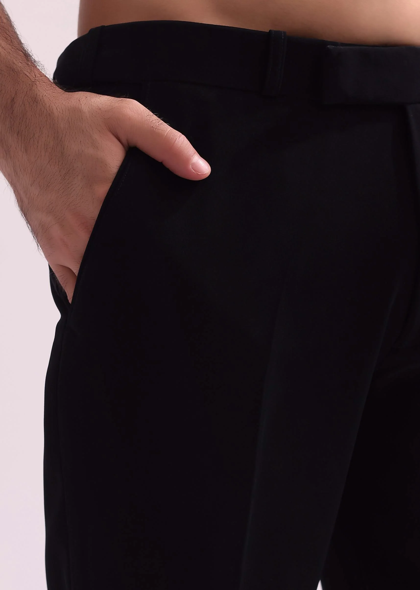 Black Lapel Tuxedo In Suiting With Shirt And Pants - Image 7