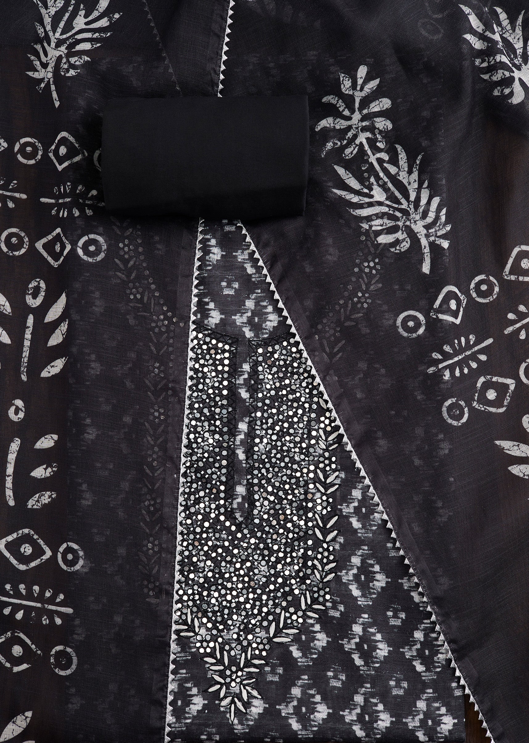 Black Linen Suit Set