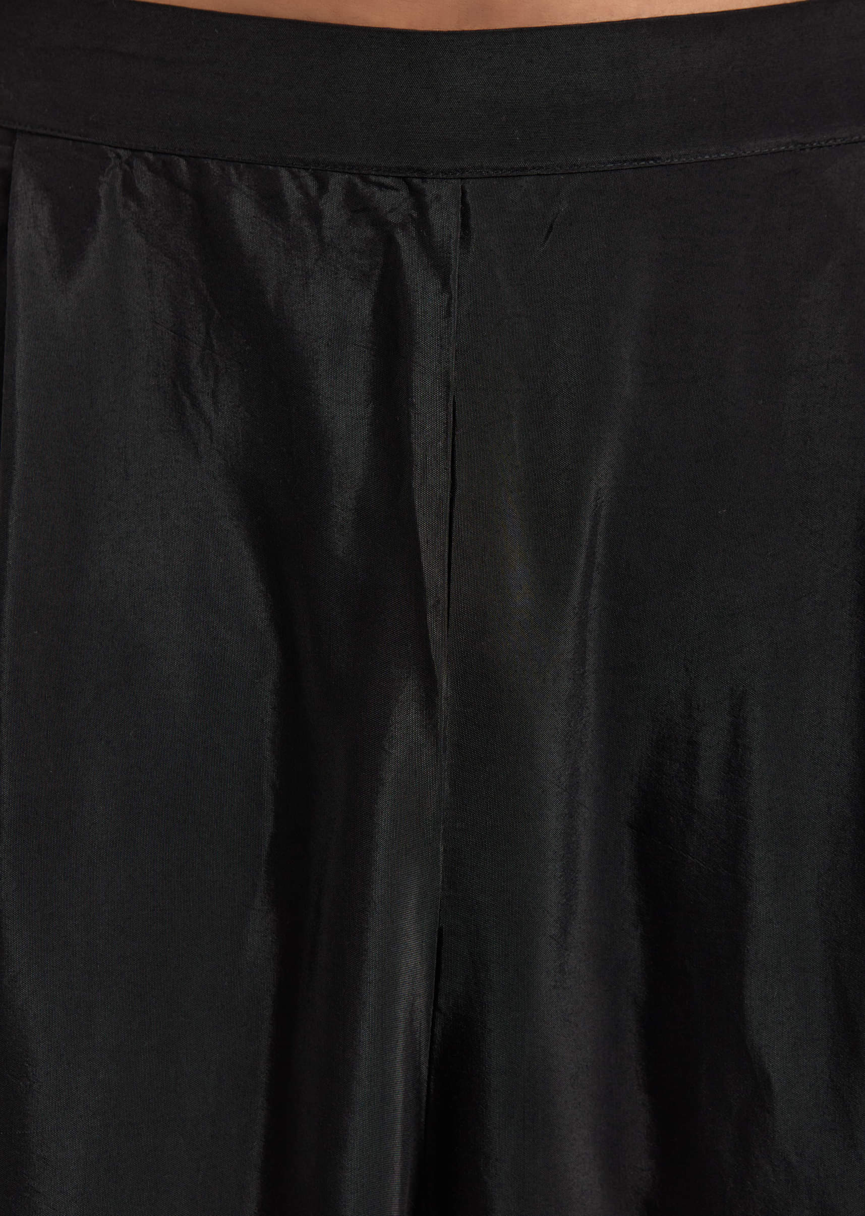 Black Modal Kurta Set For Men With Hand Dyed Leheriya Print - Image 6