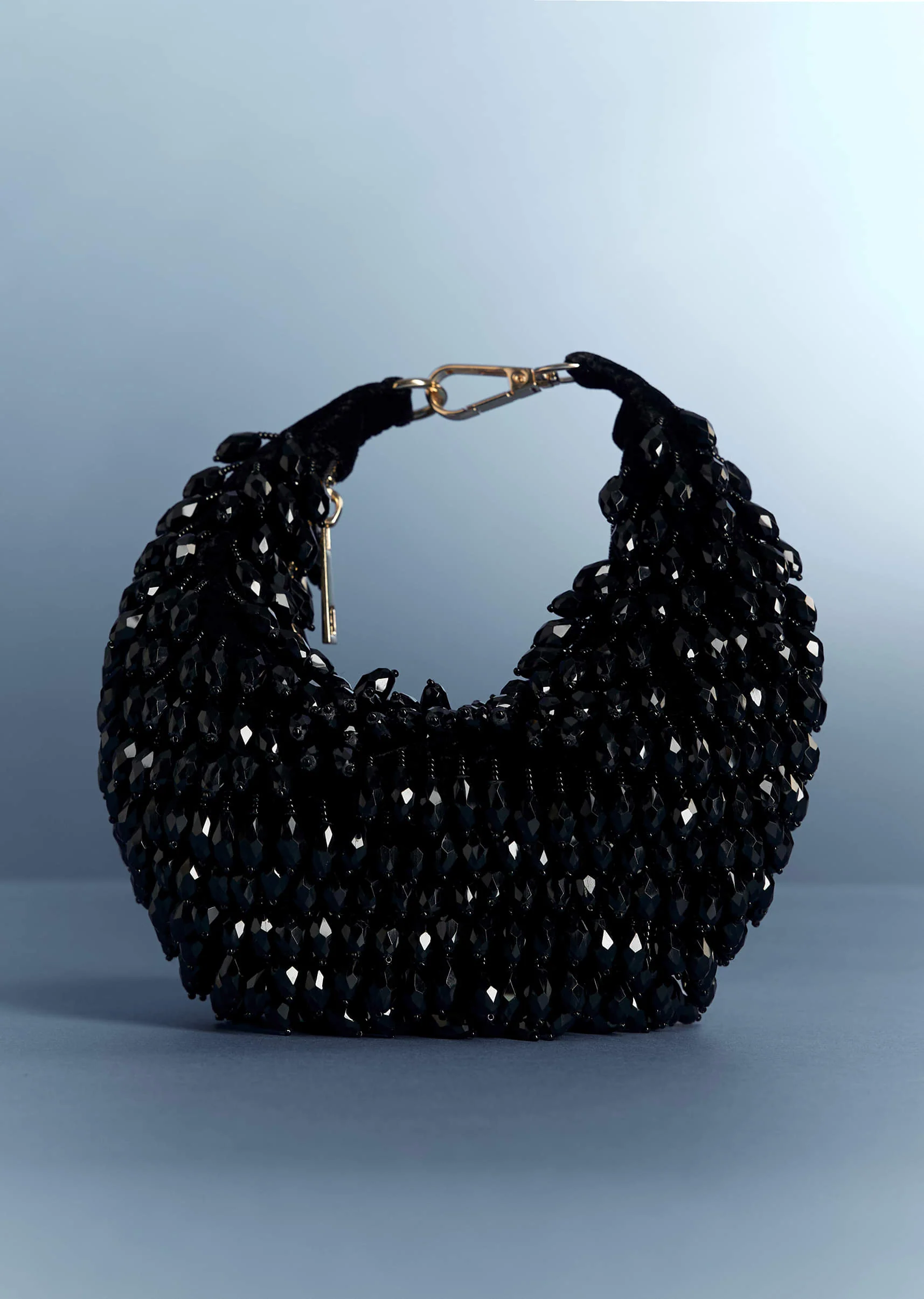 Black Potli With Bead Work