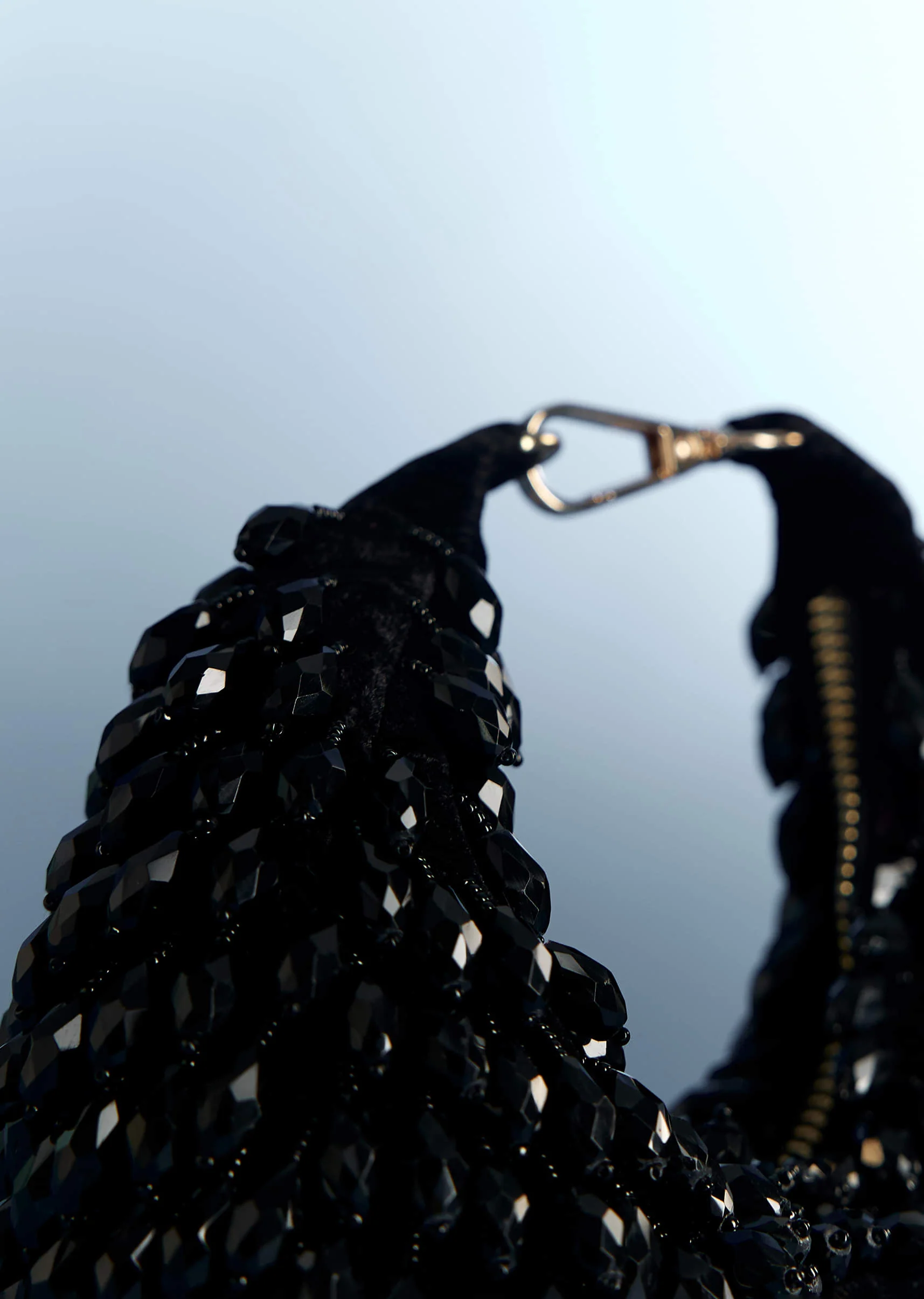 Black Potli With Bead Work - Image 2