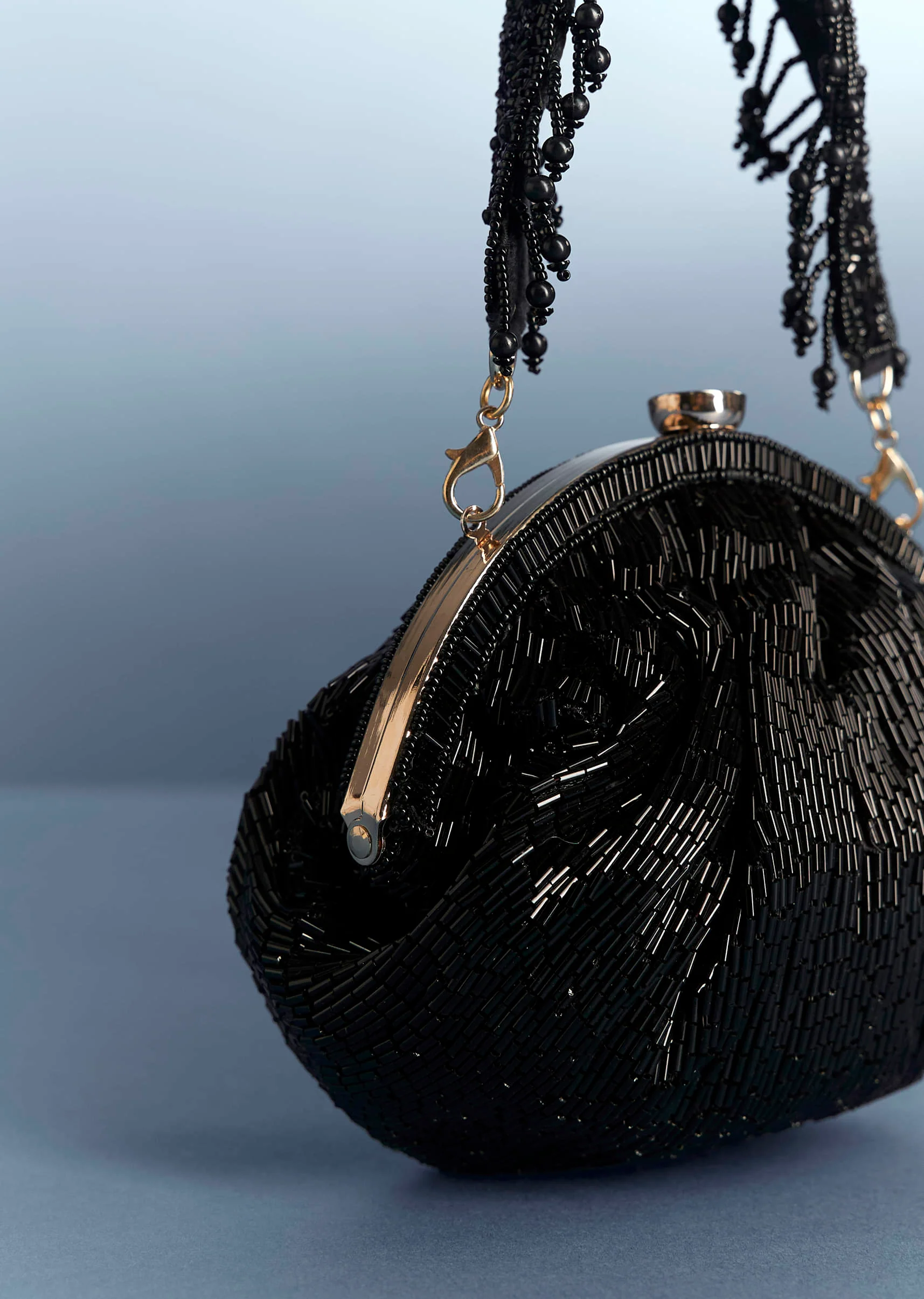 Black Potli With Sequin Work - Image 2