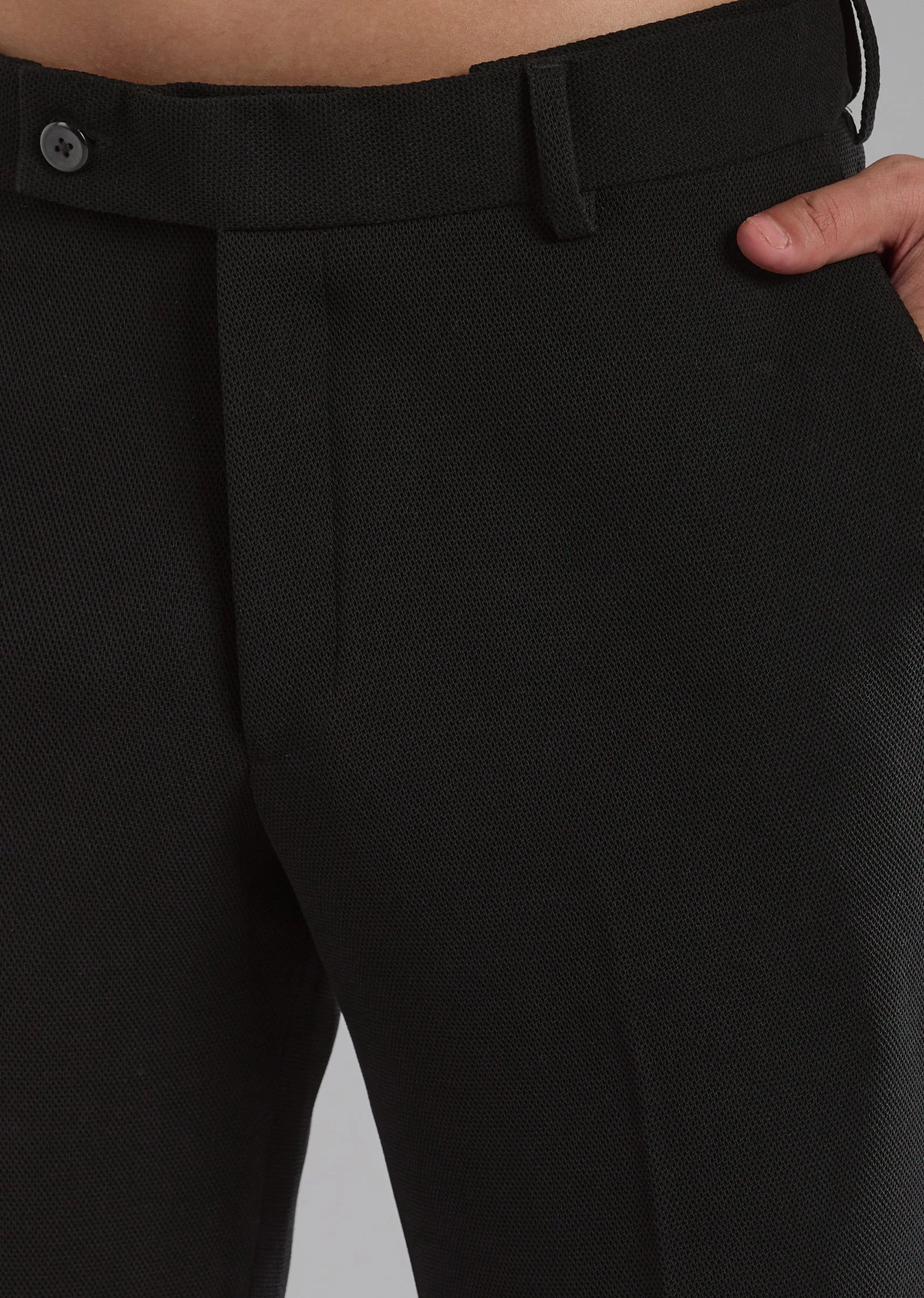 Black Rayon Jodhpuri Set with Bead Embroidery - Image 6