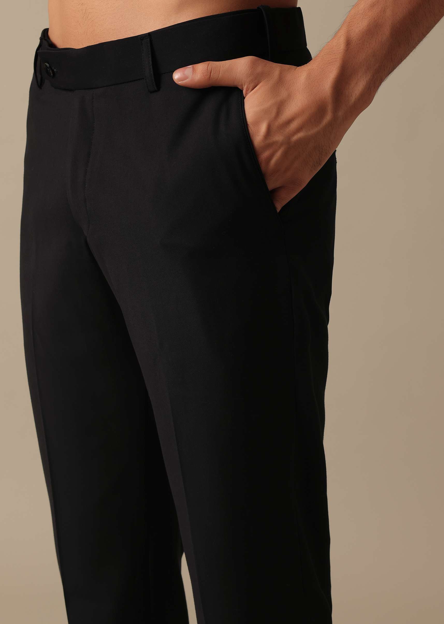 Black Jodhpuri Textured Bandhgala And Pant Set - Image 12