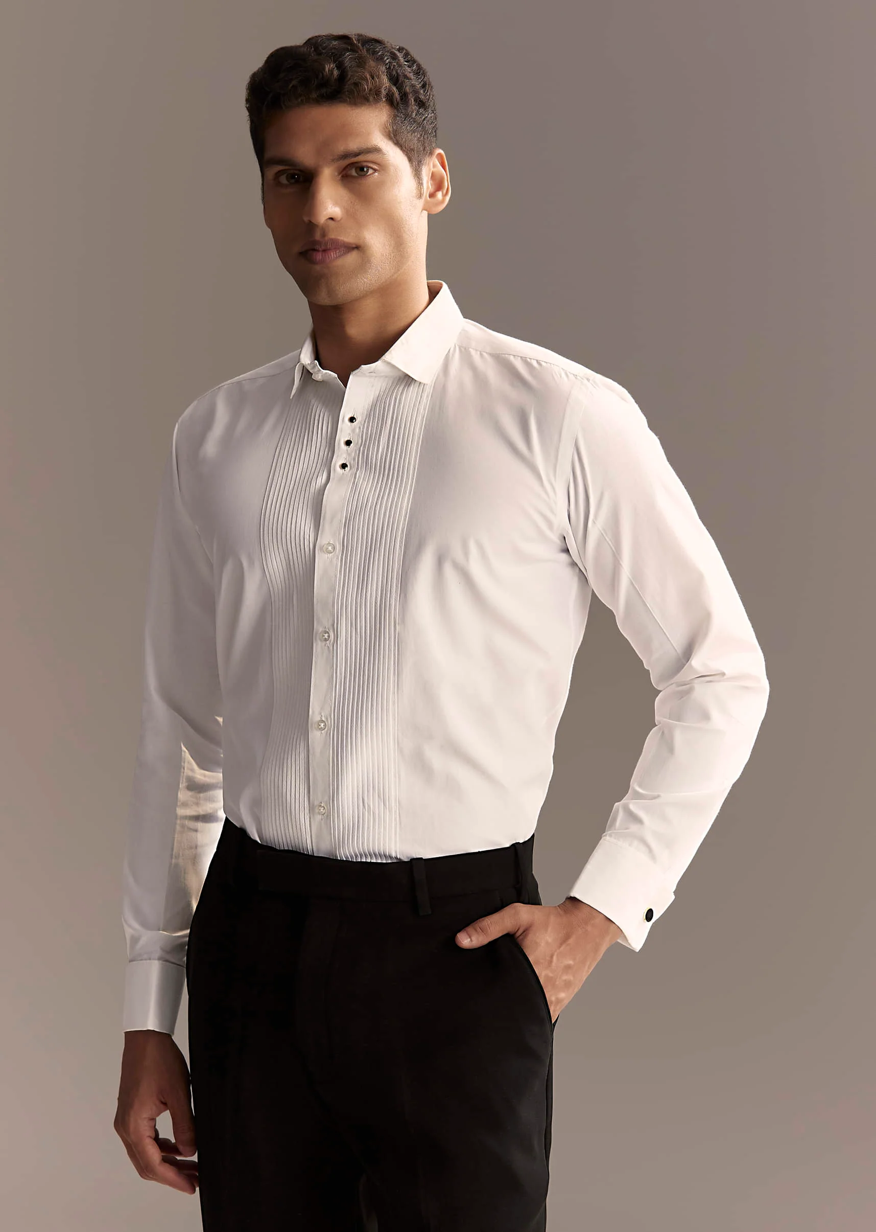 Black Tuxedo For Men With Rich Hand Embroidery - Image 7