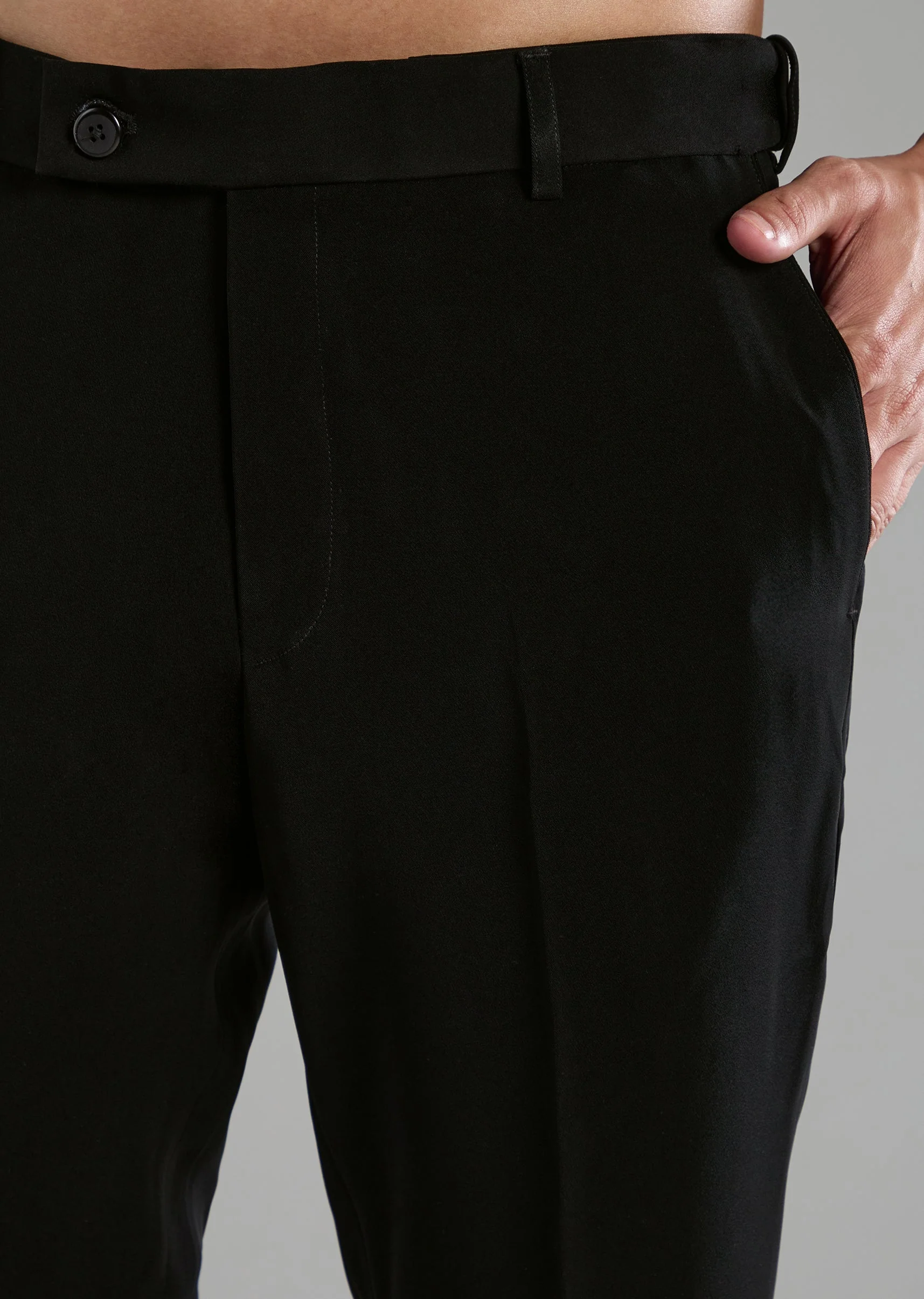 Black Velvet Embellished Tuxedo Set with Bow Tie - Image 8