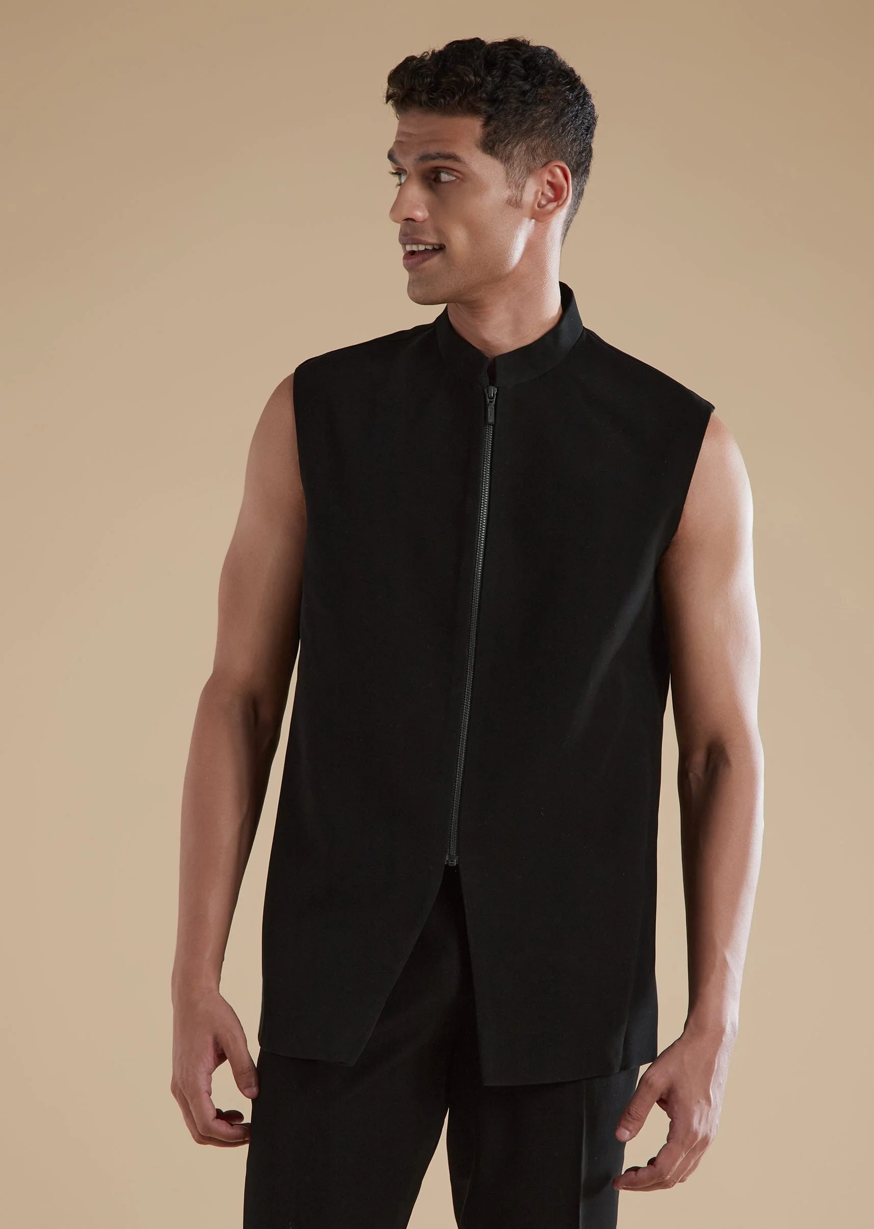 Black Velvet Mens Jodhpuris with Cut Dana Moti Detail Work - Image 5