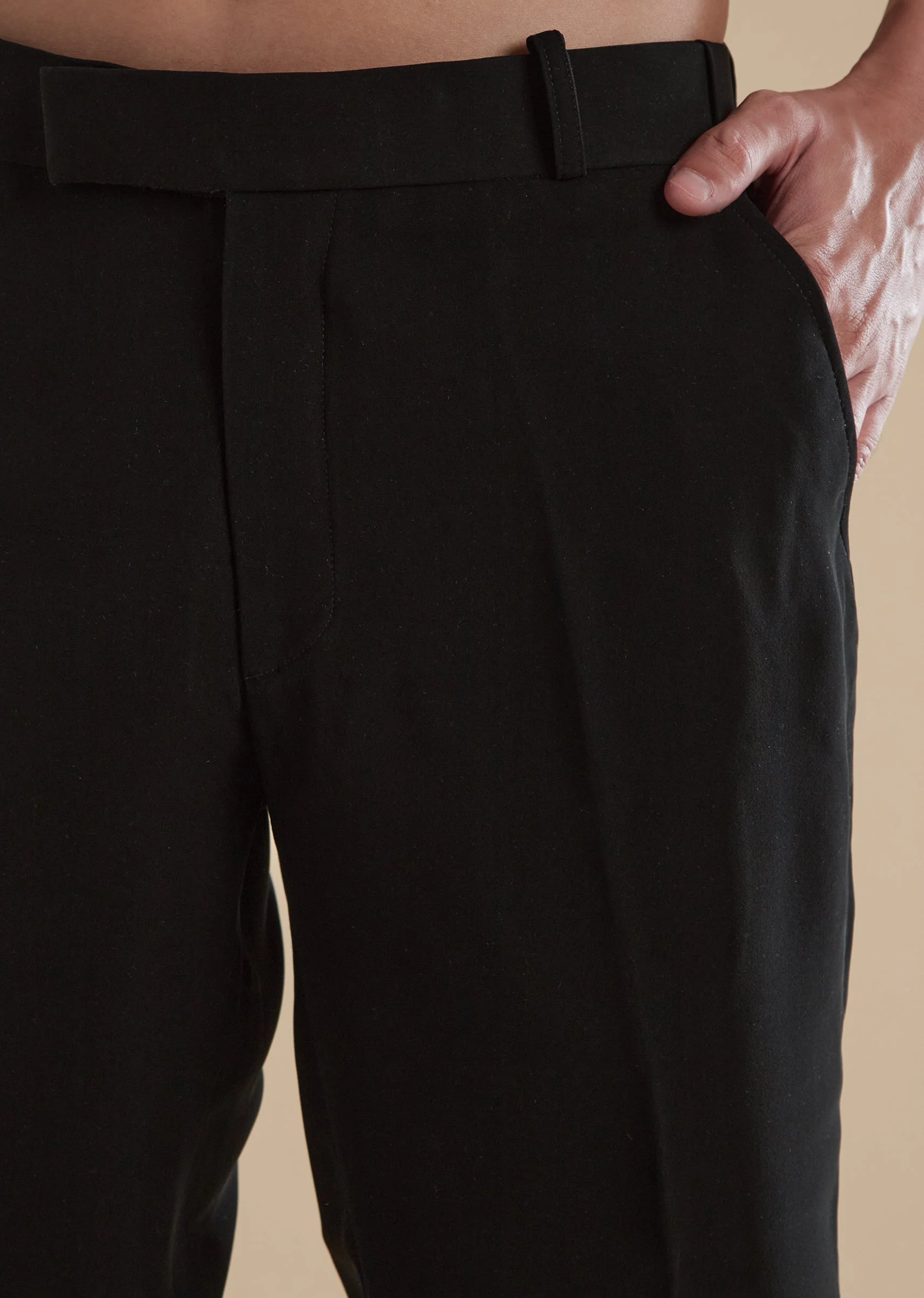 Black Velvet Mens Jodhpuris with Cut Dana Moti Detail Work - Image 6