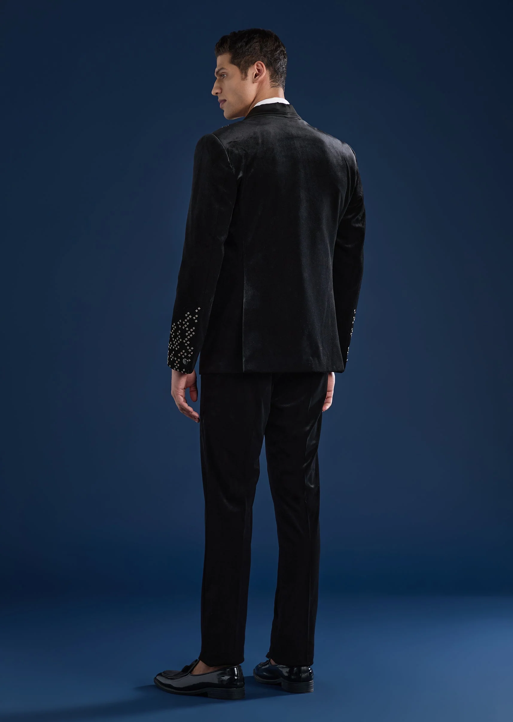Black Velvet Tuxedo Set - Image 5