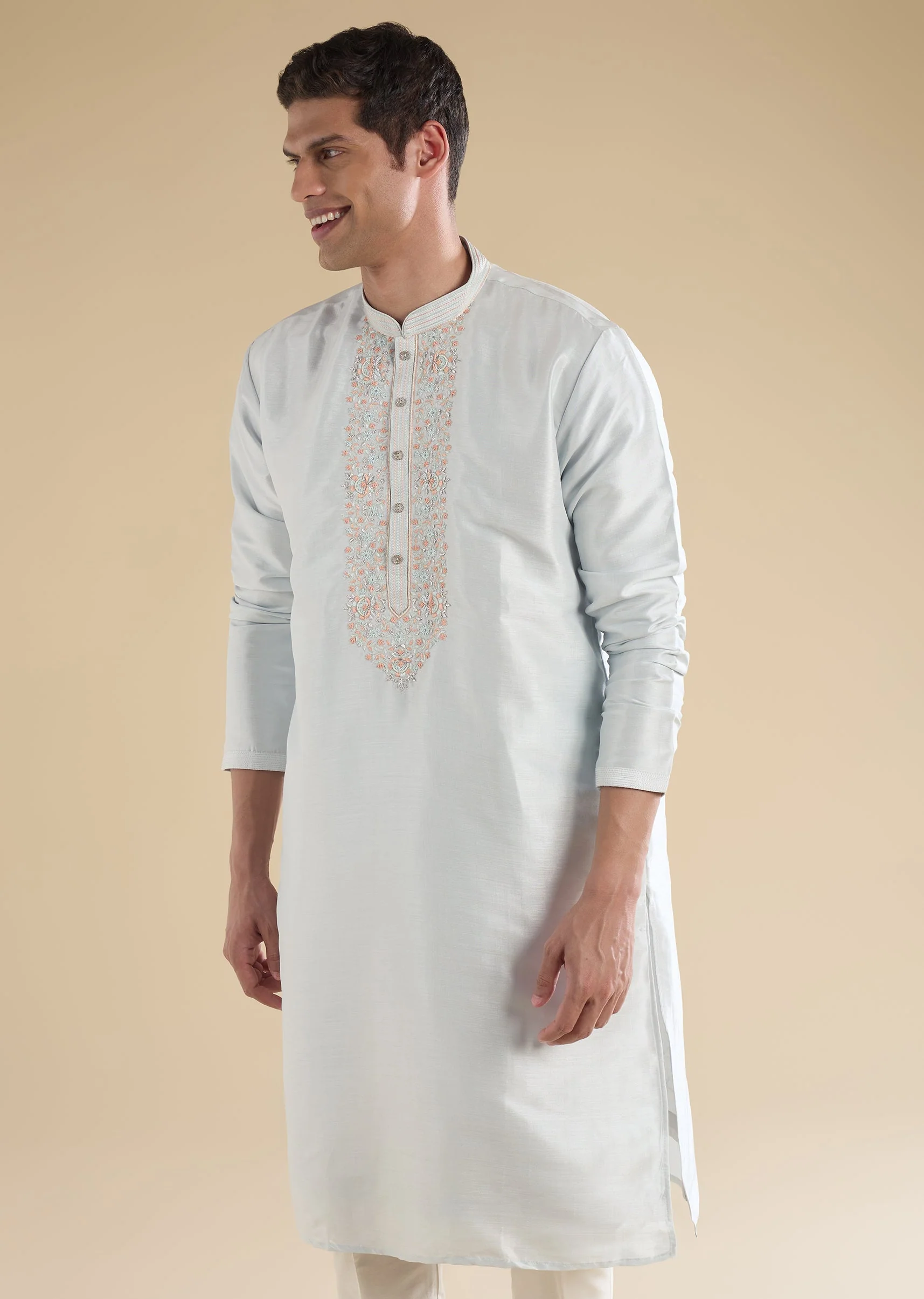 Blue Classic Kurta Set - Image 3