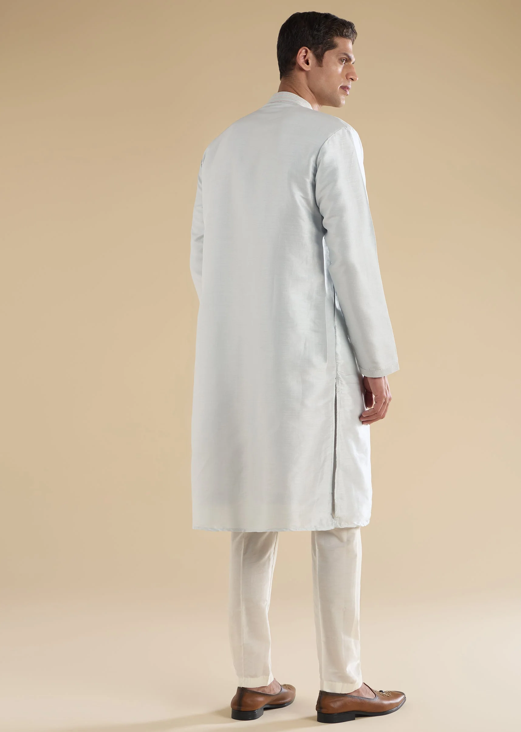 Blue Classic Kurta Set - Image 5