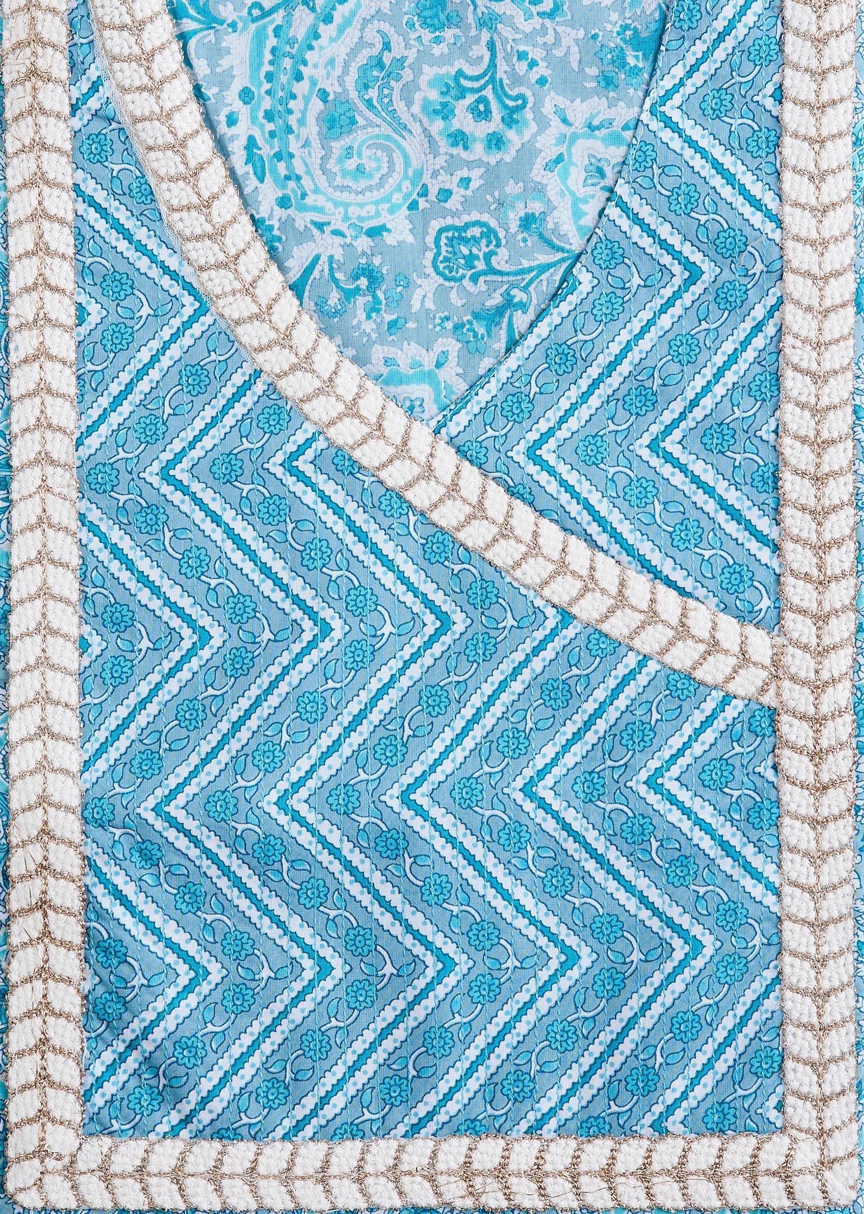 Blue Cotton Suit Set - Image 2