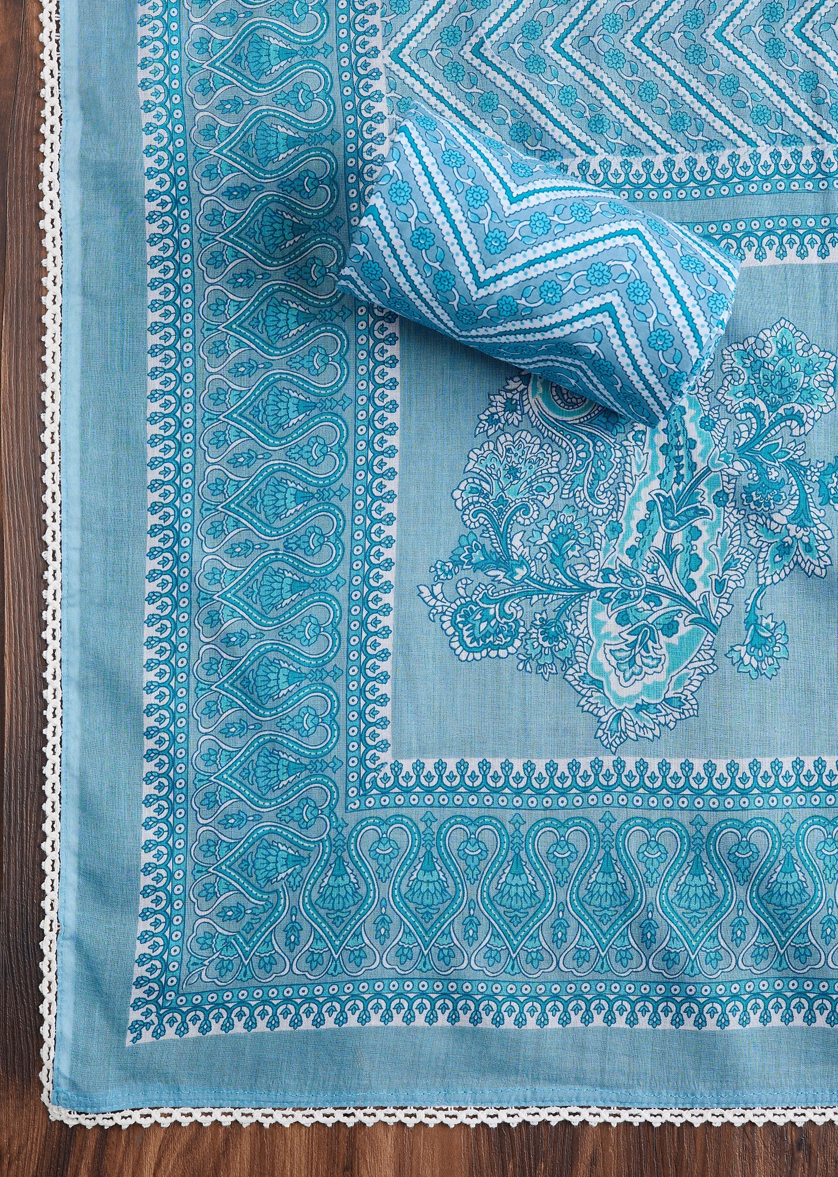 Blue Cotton Suit Set - Image 4