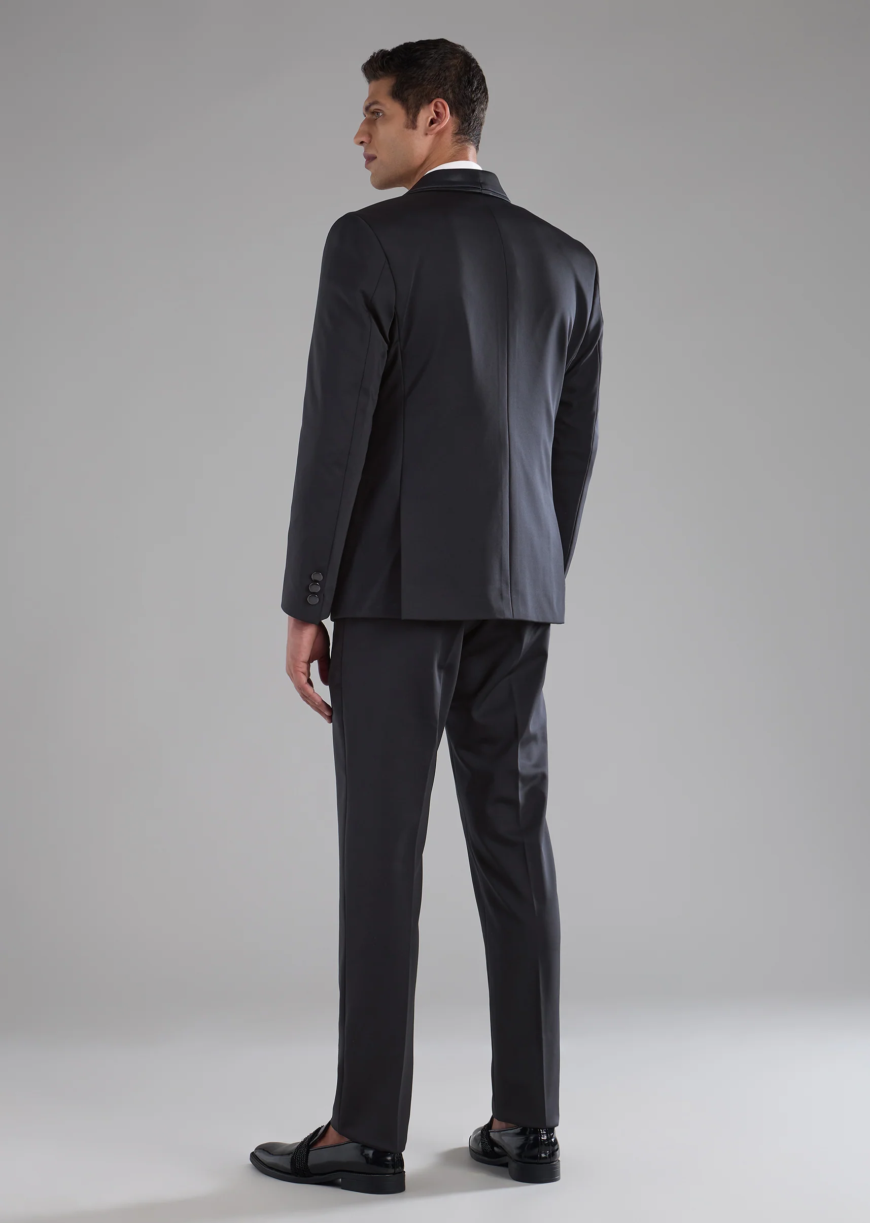 Blue Rayon Tuxedo, Waist Coat and Bow Set - Image 5