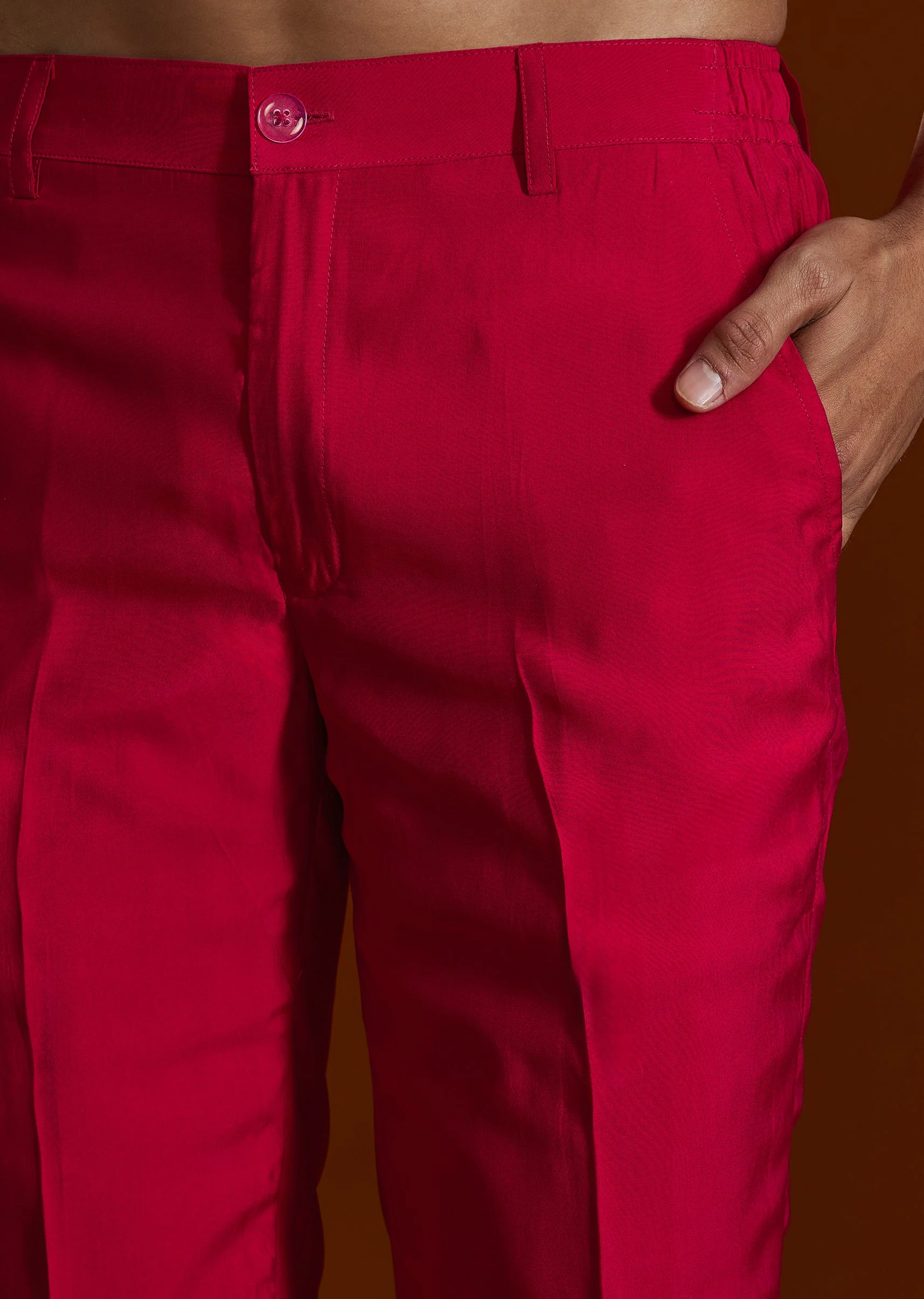Blush Pink Harmony – Woven Saree For Her And Embroidered Kurta Set For Him - Image 13