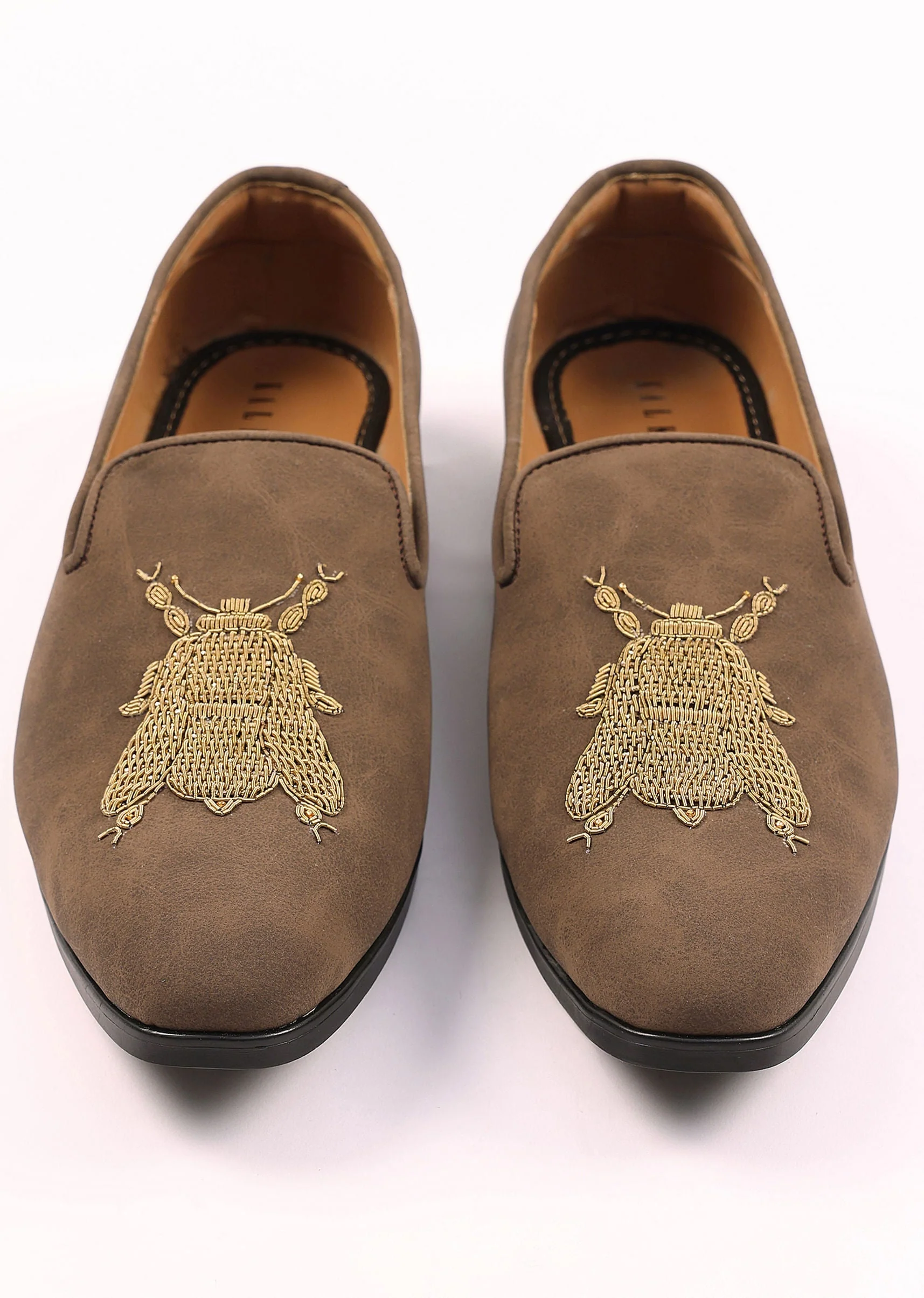 Brown Zardosi Embroidered Jutti - Image 5