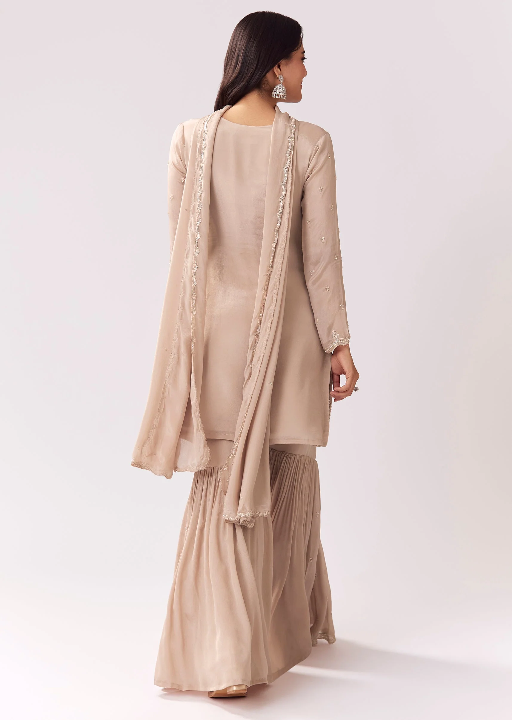 Chinon Sharara Set With Cutdana Work - Image 5