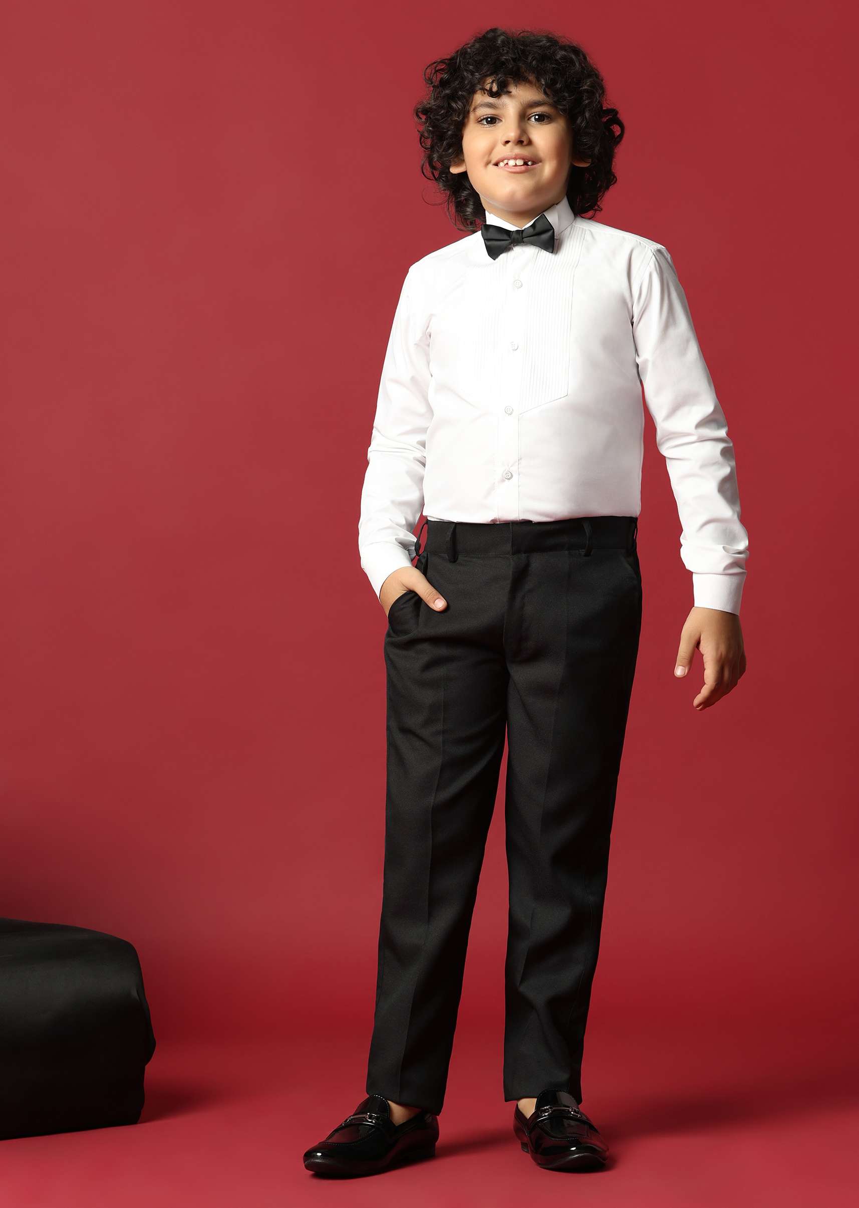 Classic Black Cutwork Tuxedo For Boys - Image 7
