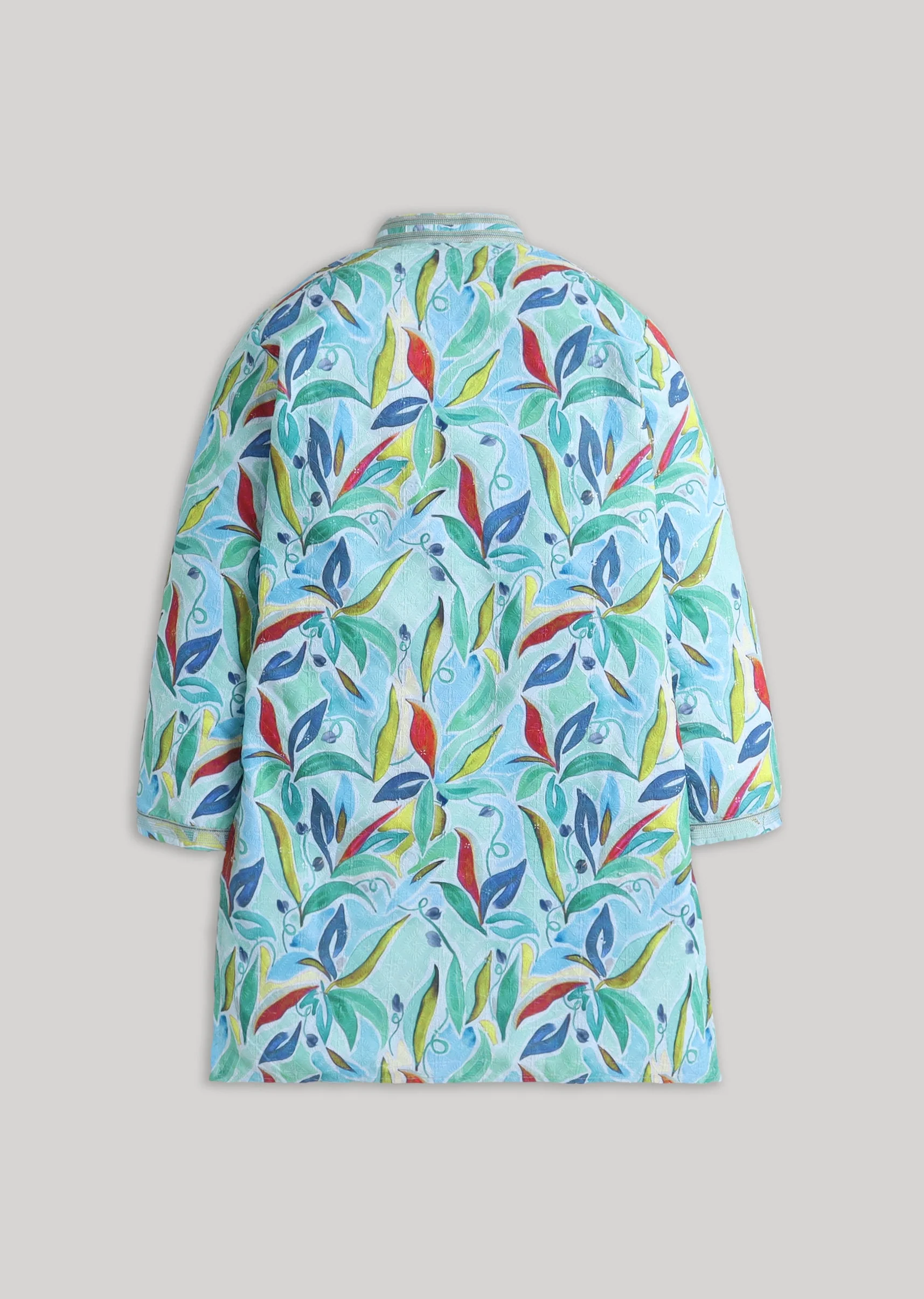 Color Pop Floral Festive Kurta Set For Boys - Image 3