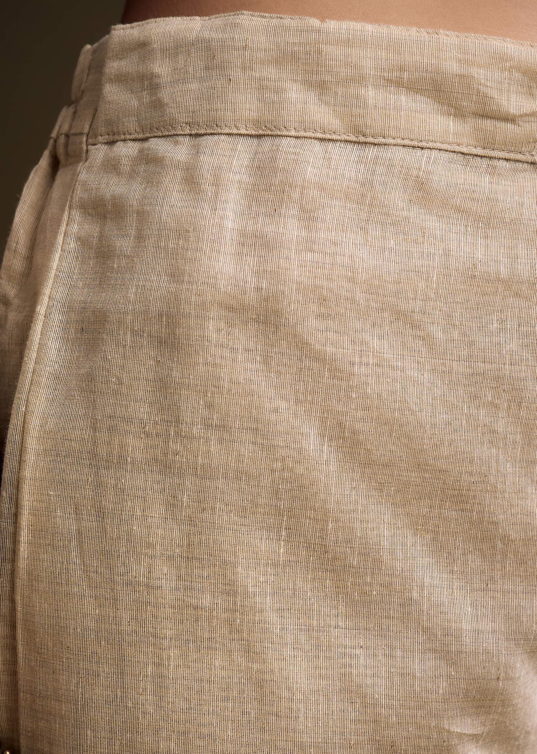 Cream Khadi Kurta Set With Thread Embroidery - Image 6
