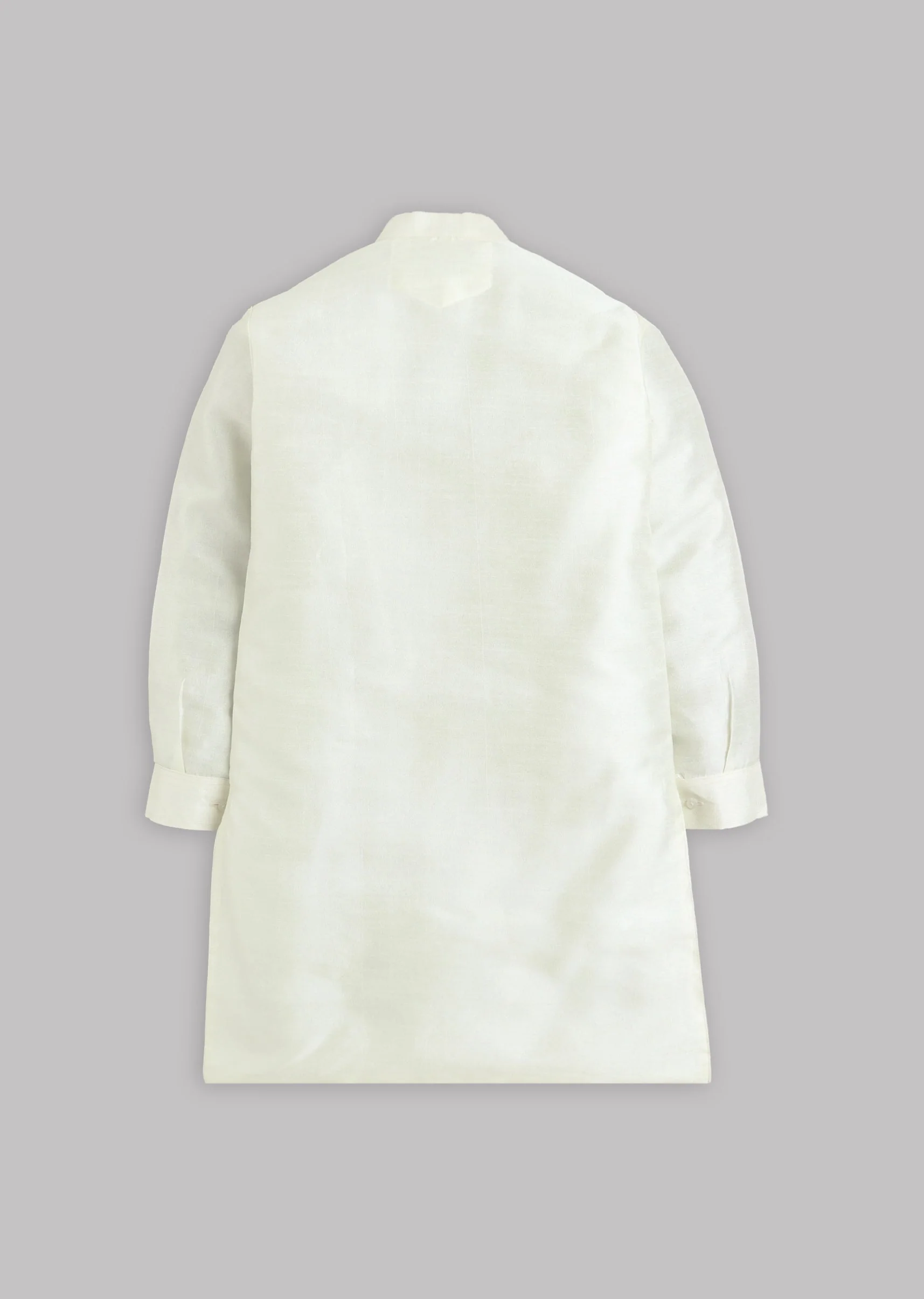 Cream Multi Floral Nehru Jacket Set - Image 4