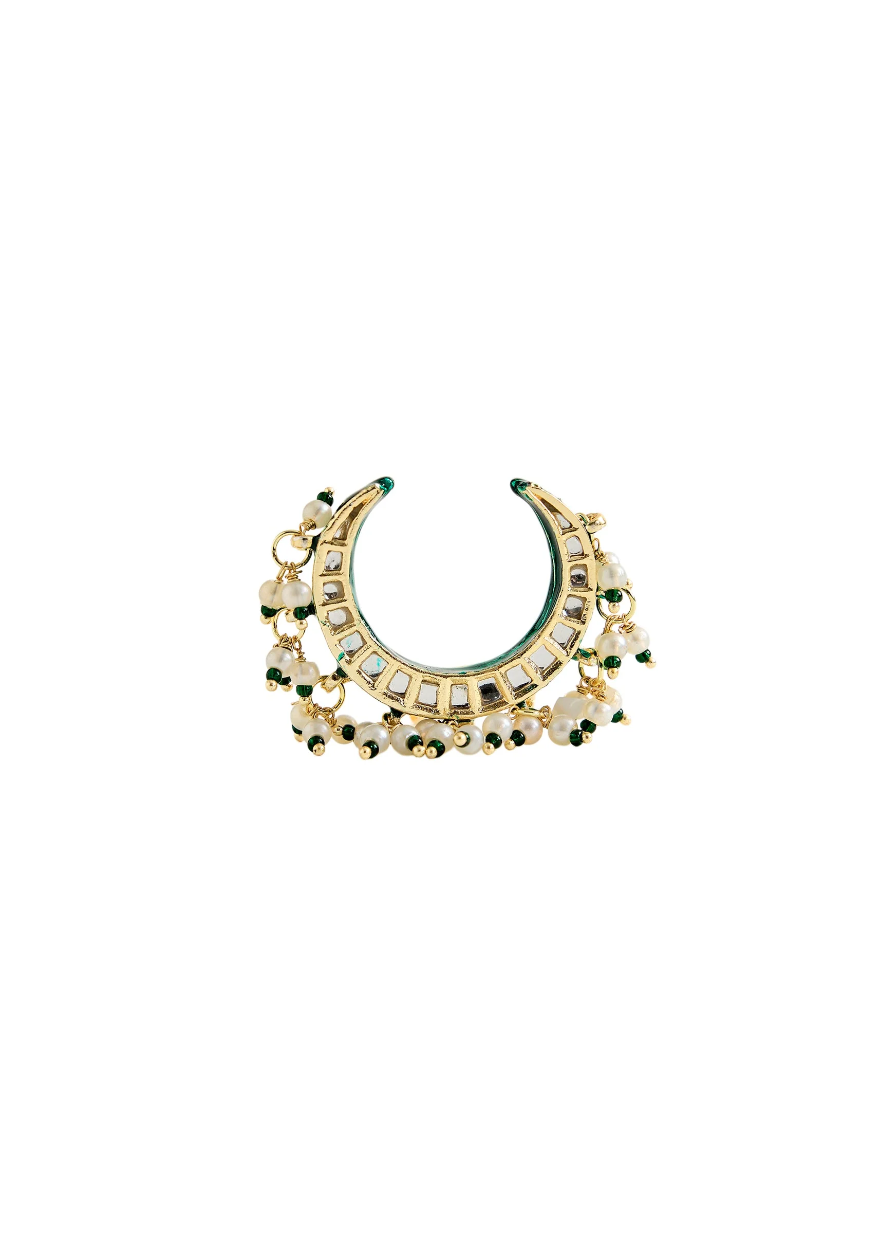 Crescent Kundan Statement Ring - Image 2