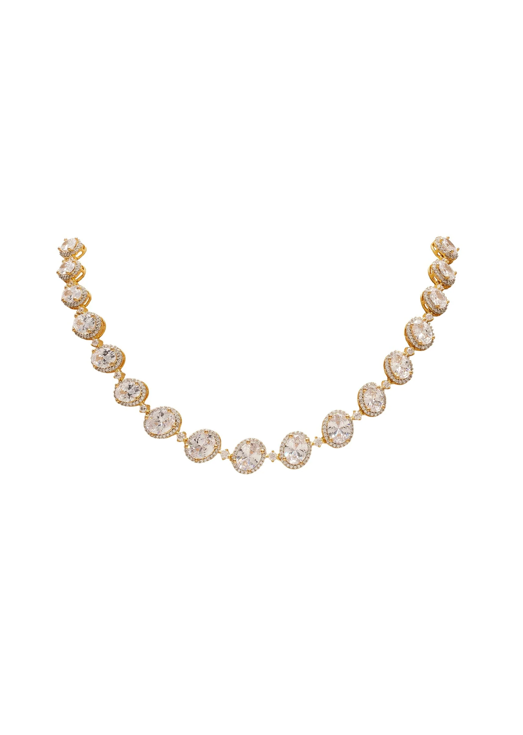 Crystal Layered Necklace Set - Image 2