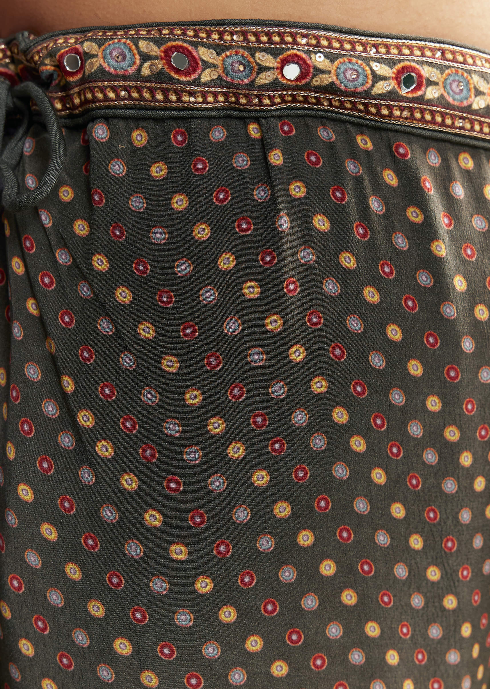 Dark Green Printed Sharara Set - Image 6