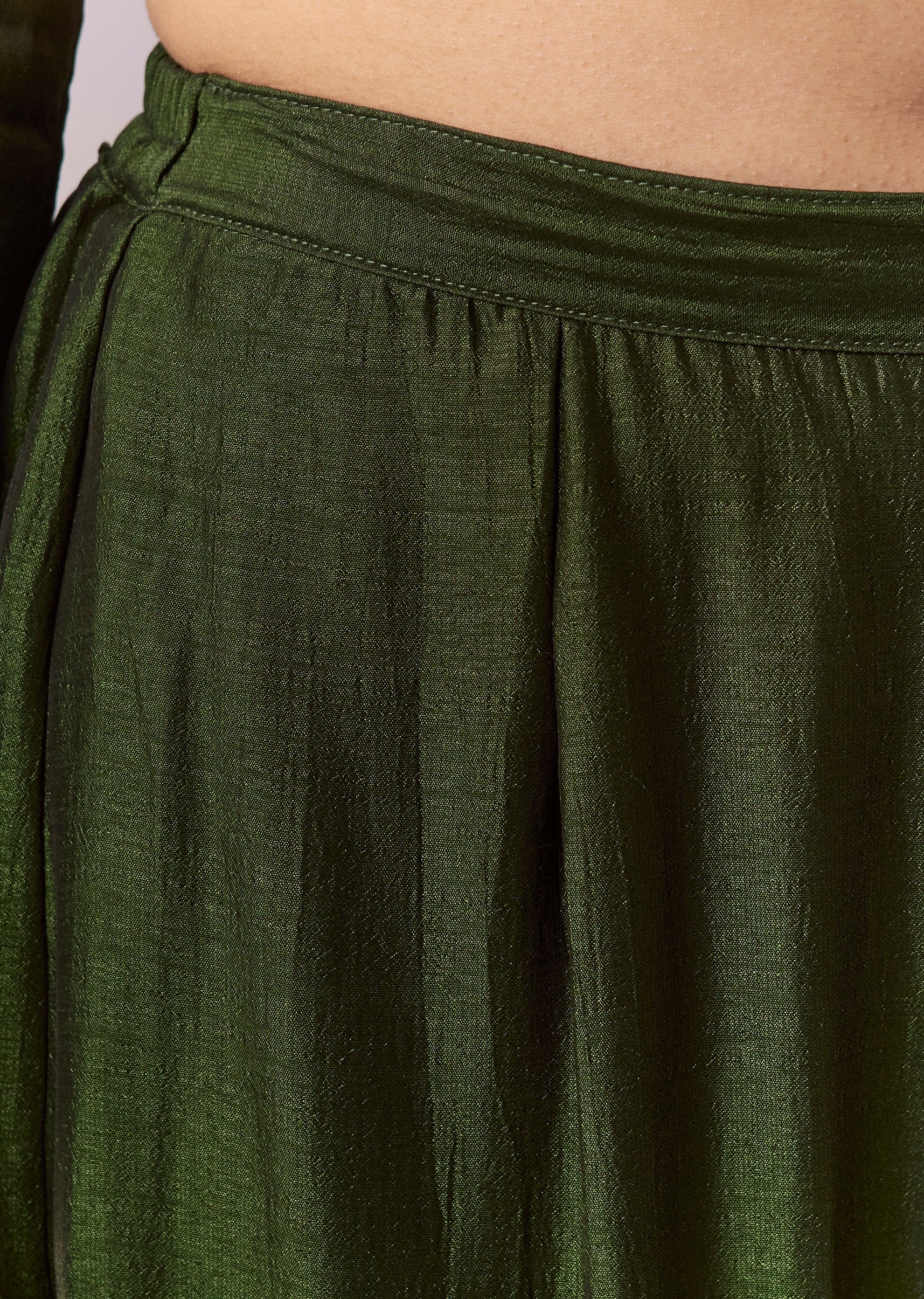 Dark Green Zardosi Sharara Suit Set With Dupatta - Image 6