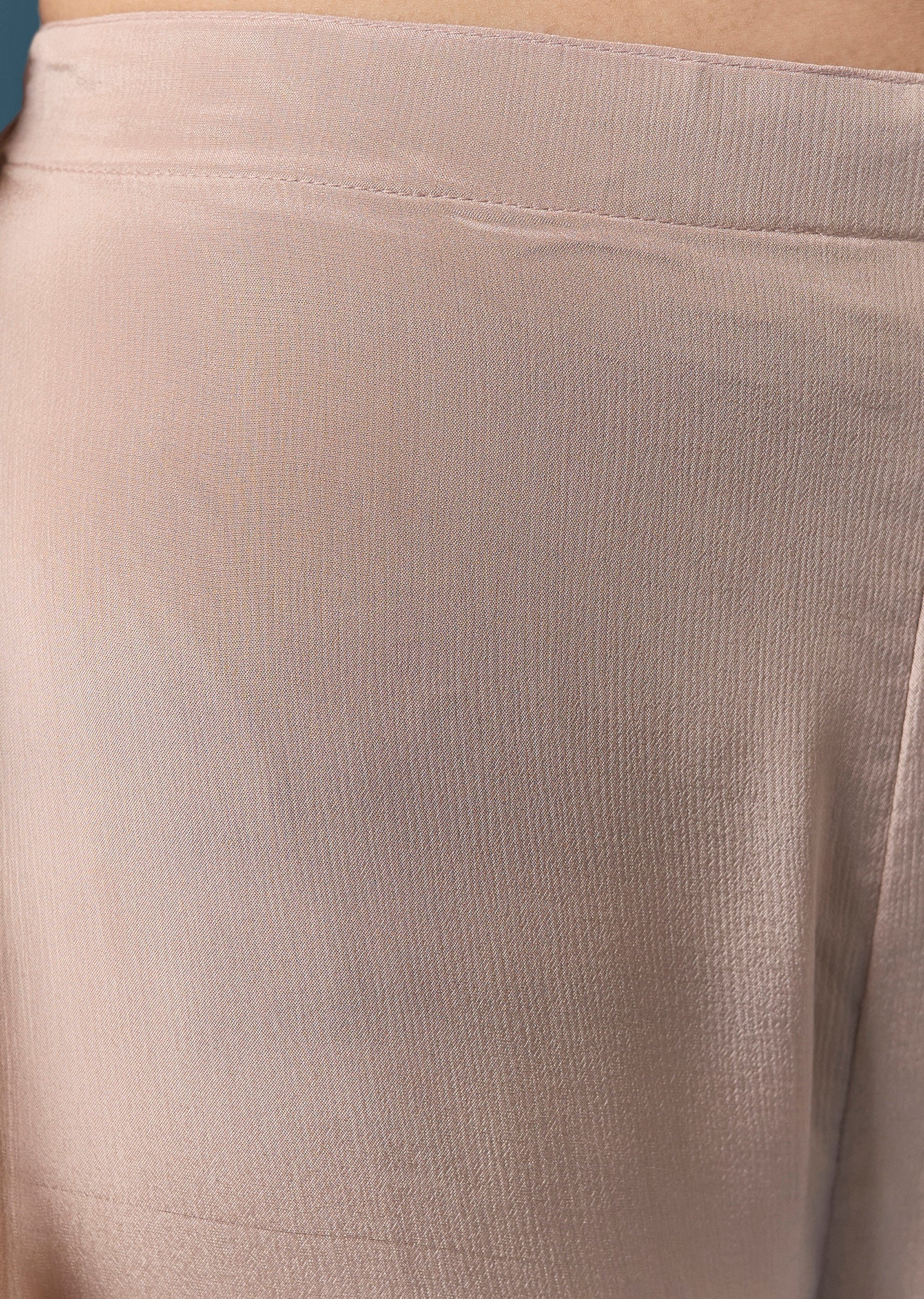 Dusty Pink Embellished Sharara Suit Set With Dupatta - Image 6