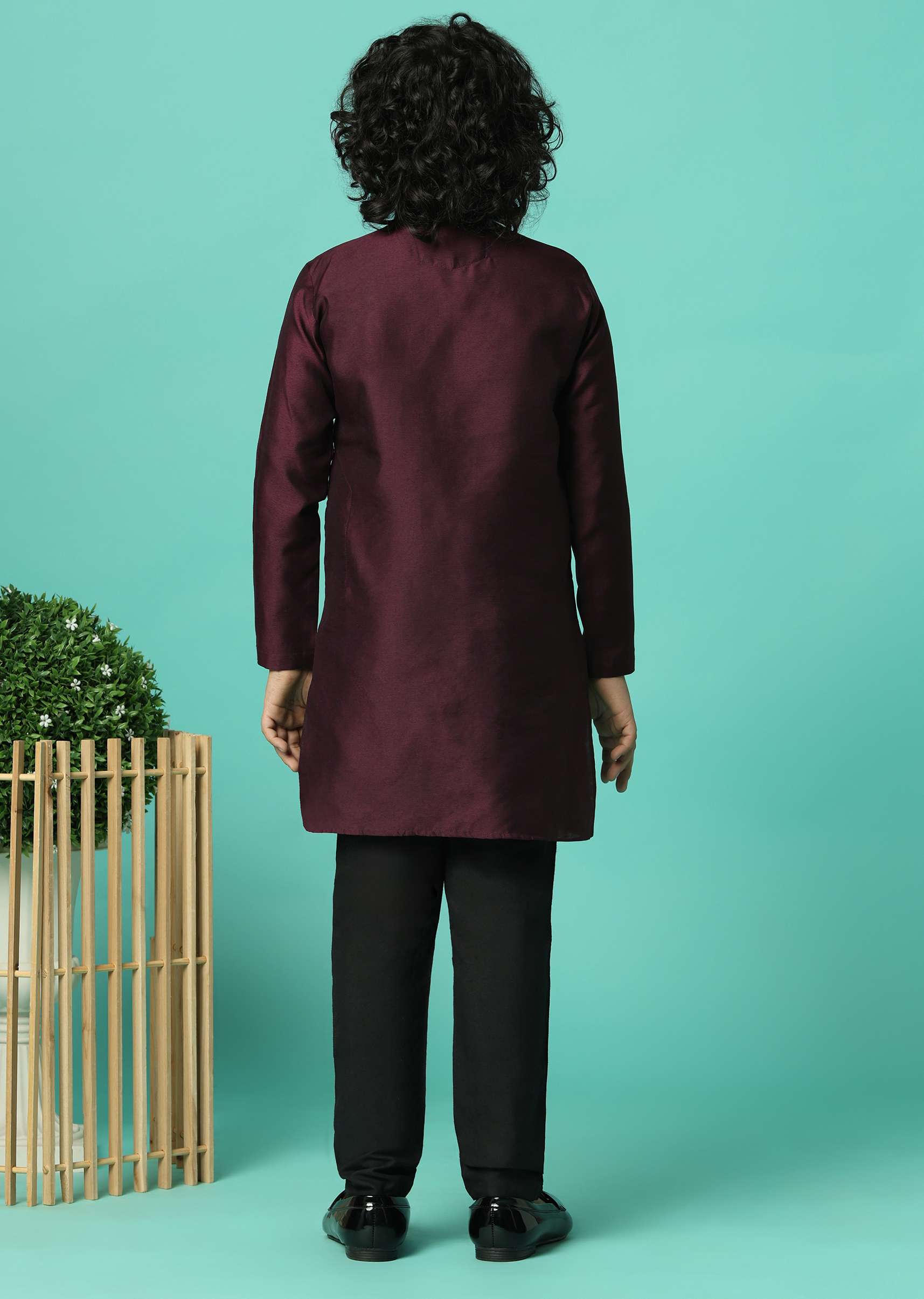 Elegant Embroidered Festive Sherwani For Boys - Image 7