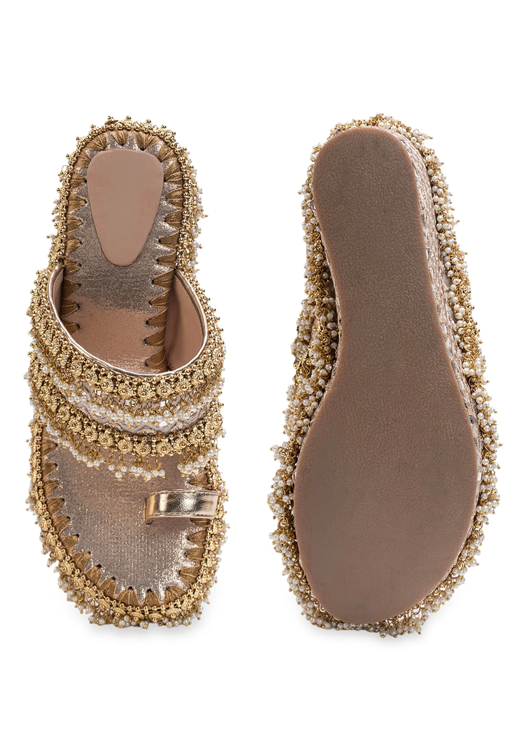 Embellished Off-White Wedges - Image 4