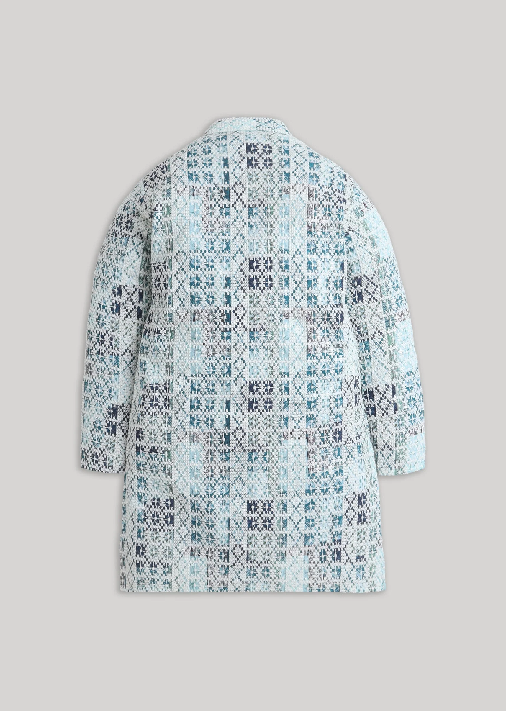 Embroidered Sequin Accent Cotton Kurta Set For Boys - Image 3