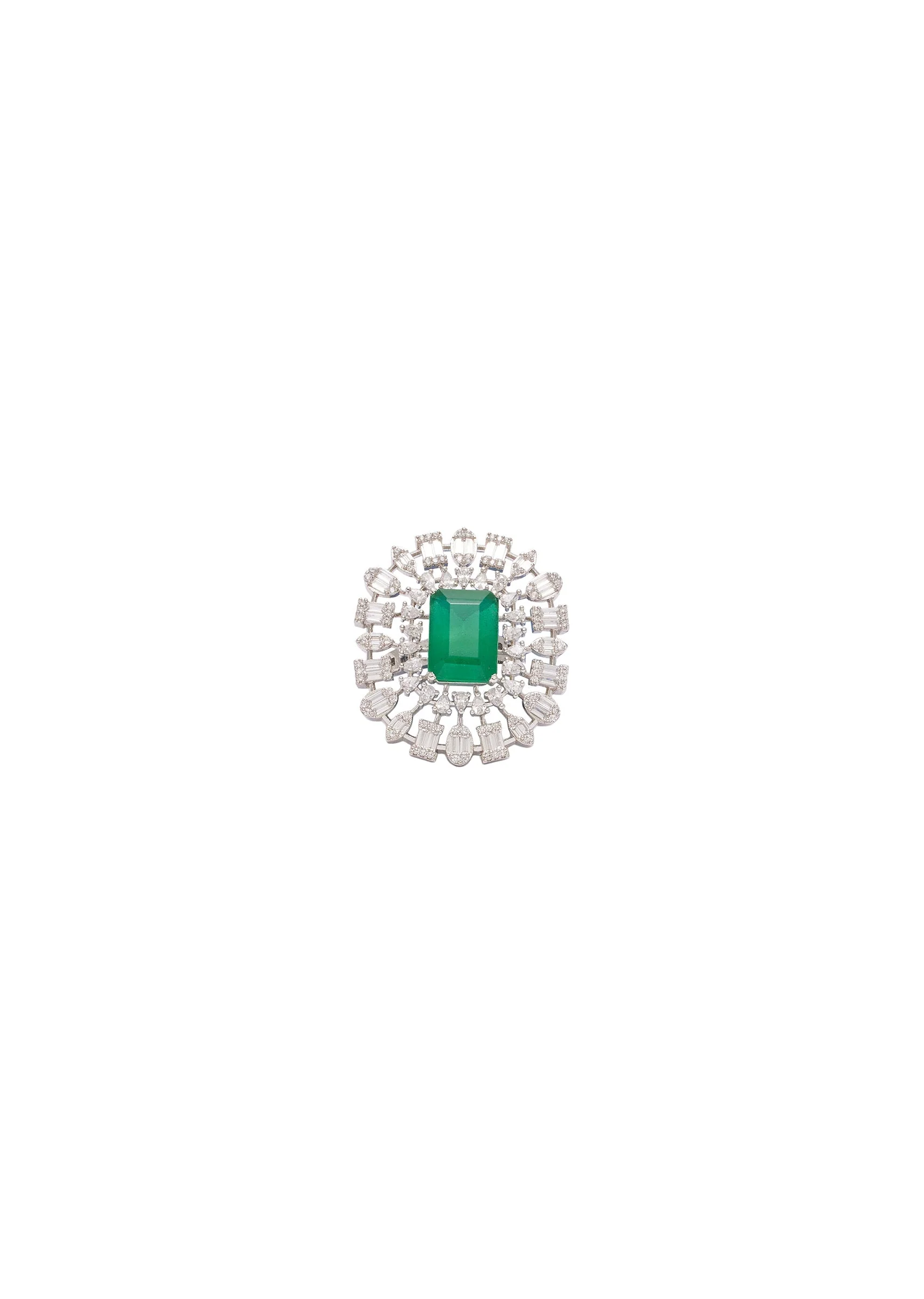 Emerald Green Cocktail Ring - Image 2